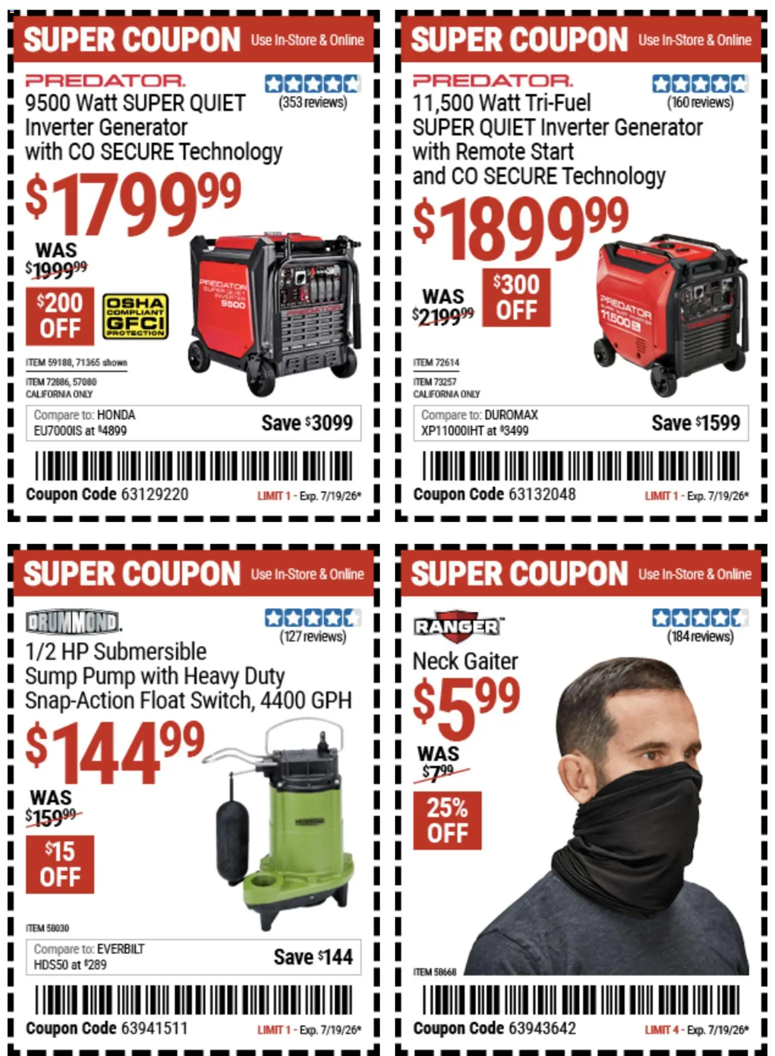 Harbor Freight Weekly Ad - valid from 07/06/2026 | Page: 21 | Products: Pump, Remote Start