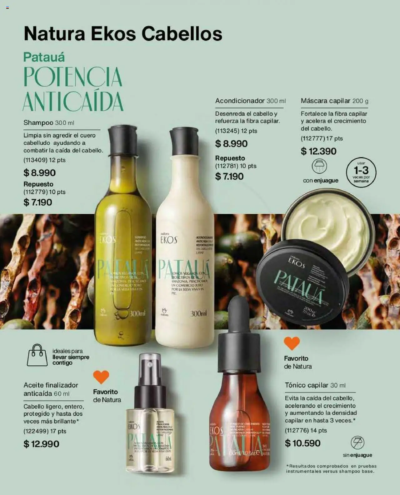 Natura catálogo │ válido desde el 26.06.2025 | Página: 137 | Productos: Máscara, Acondicionador, Shampoo, Aceite