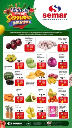 Semar Supermercado ofertas Feira - Pré-Visualização do folheto da loja Semar Supermercado, válido de 03/10/2026