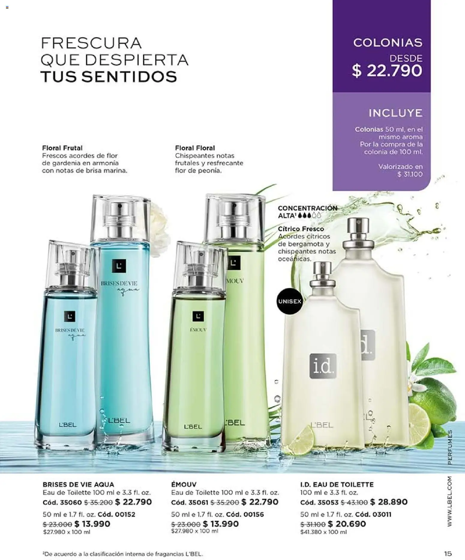 Catálogo L'Bel Campaña 16 │ válido desde el 28.09.2026 | Página: 15 | Productos: Perfumes, Eau de toilette