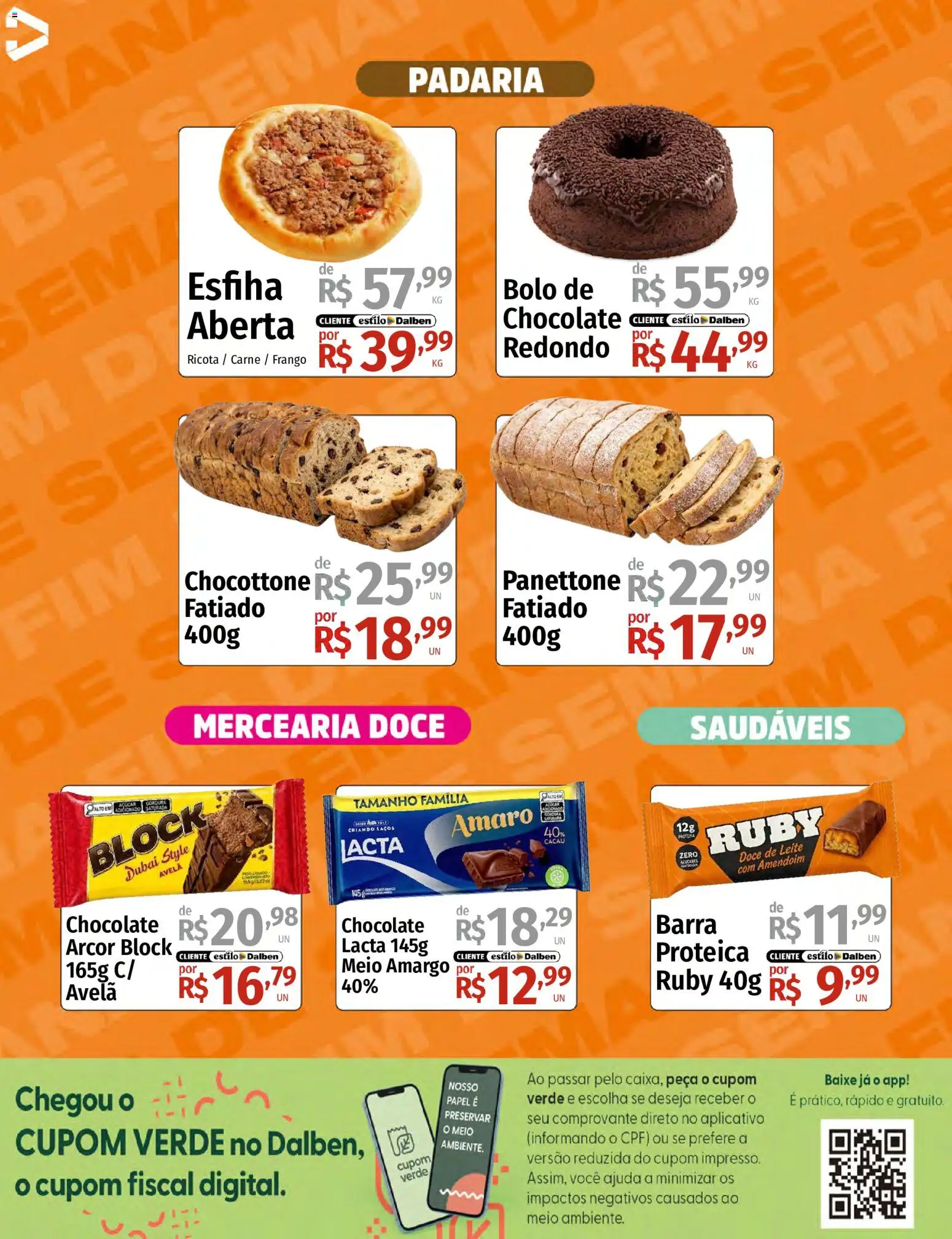 Supermercado Dalben Folheto - válido de 14/08/2026 | Página: 6 | Produtos: Amendoim, Leite, Ricota, Doce