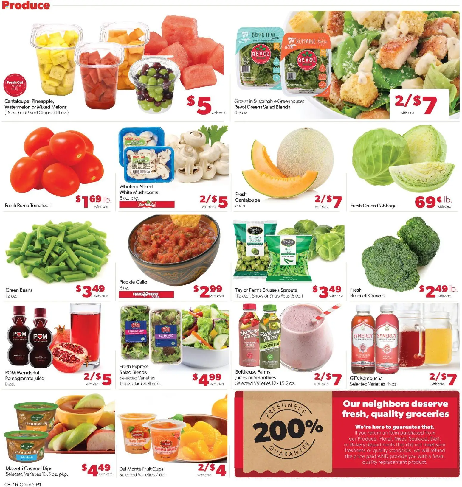 Family Fare Weekly Ad - ND - valid from 08/16/2026 | Page: 5 | Products: Mushrooms, Pomegranate, Crowns, Groceries