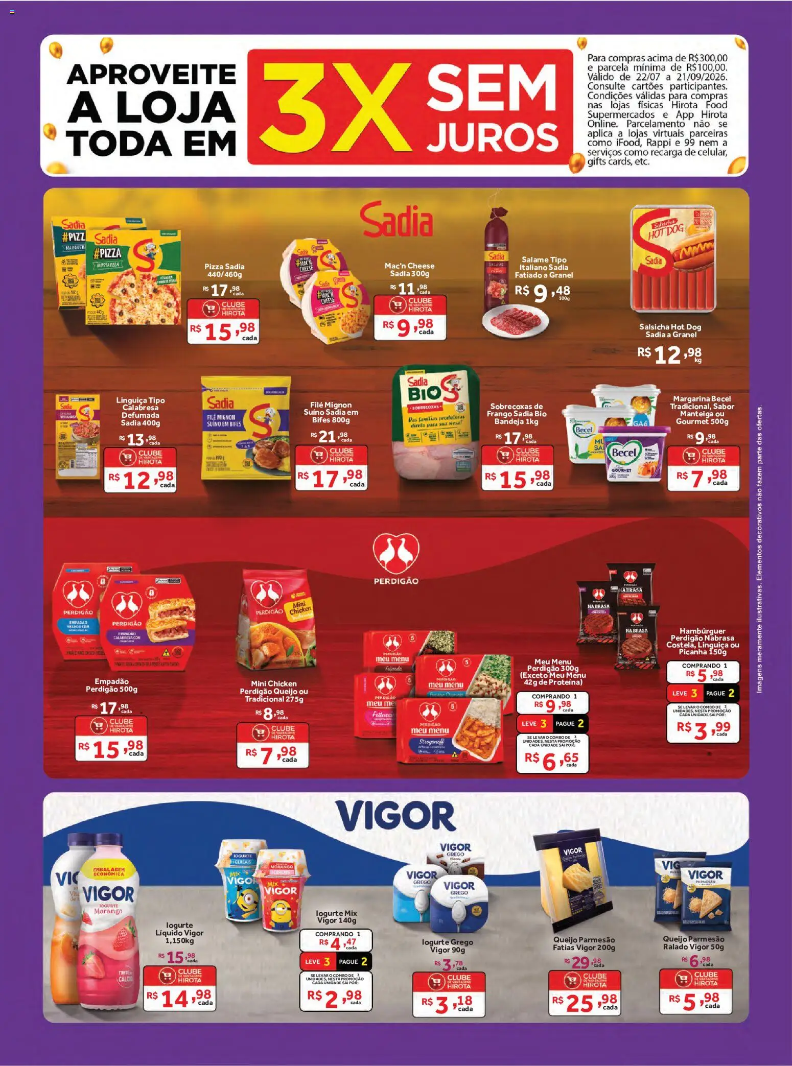 Hirota Food Folheto - válido de 12/08/2026 | Página: 3 | Produtos: Linguiça, Iogurte, Parmesão, Queijo parmesão