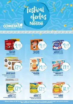 Cometa Supermercados ofertas Nestlé - Pré-Visualização do folheto da loja Cometa Supermercados, válido de 20/10/2026