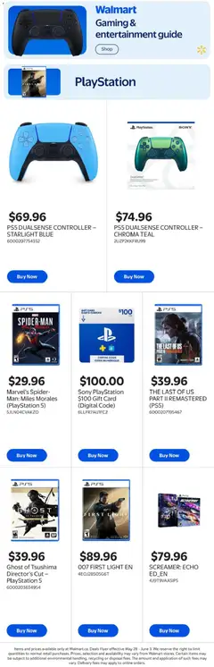 Preview of Walmart flyer - Gaming & entertainment guide from shop Walmart valid from 28.05.2026