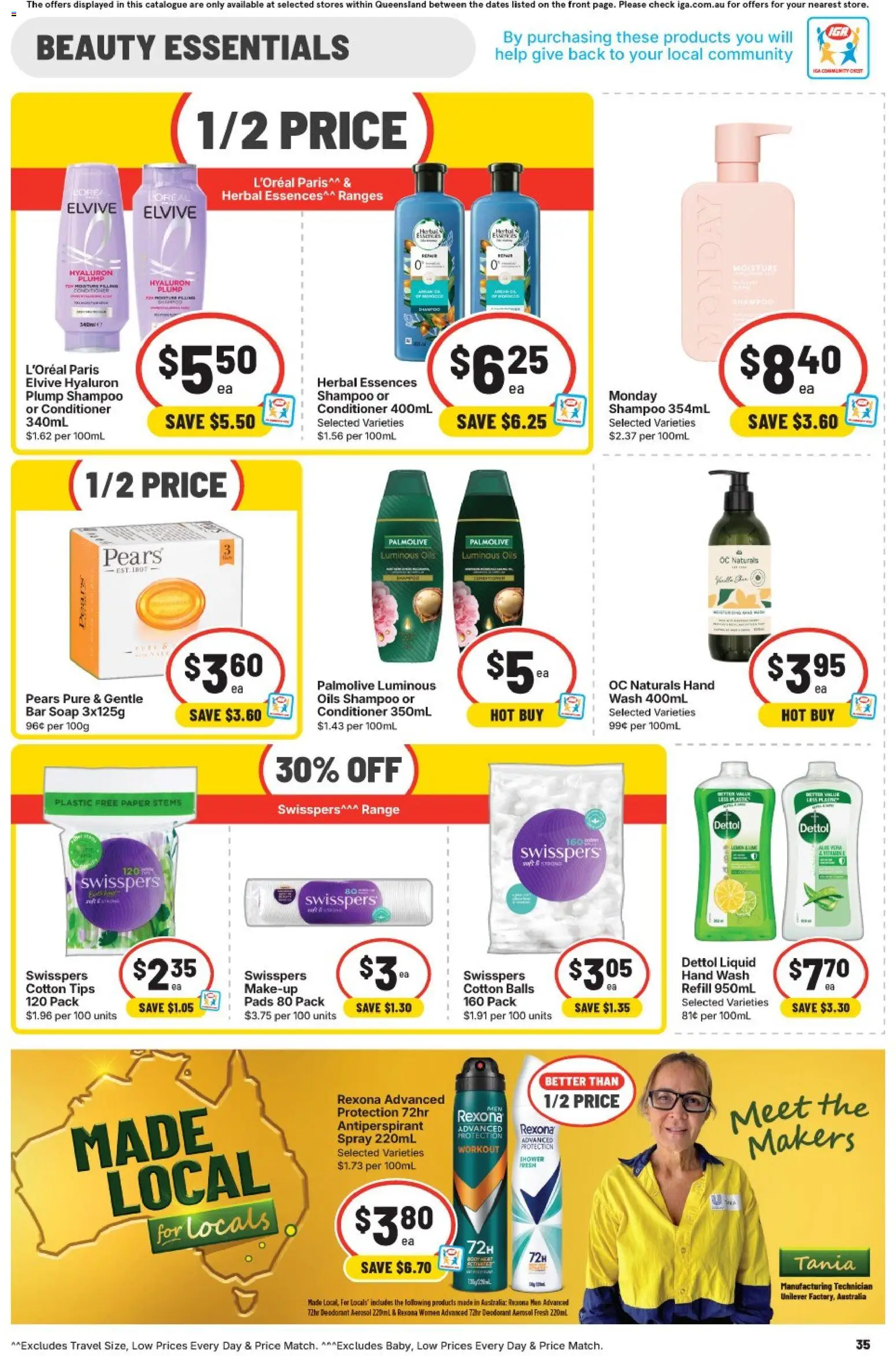 IGA catalogue - valid from 10.06.2026 | Page: 32 | Products: Conditioner, Makeup, Herbal, Hand wash