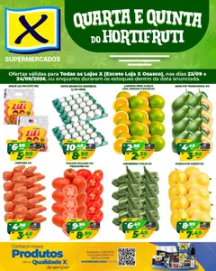 X Supermercados ofertas Hortifruti - Pré-Visualização do folheto da loja X Supermercados, válido de 23/09/2026