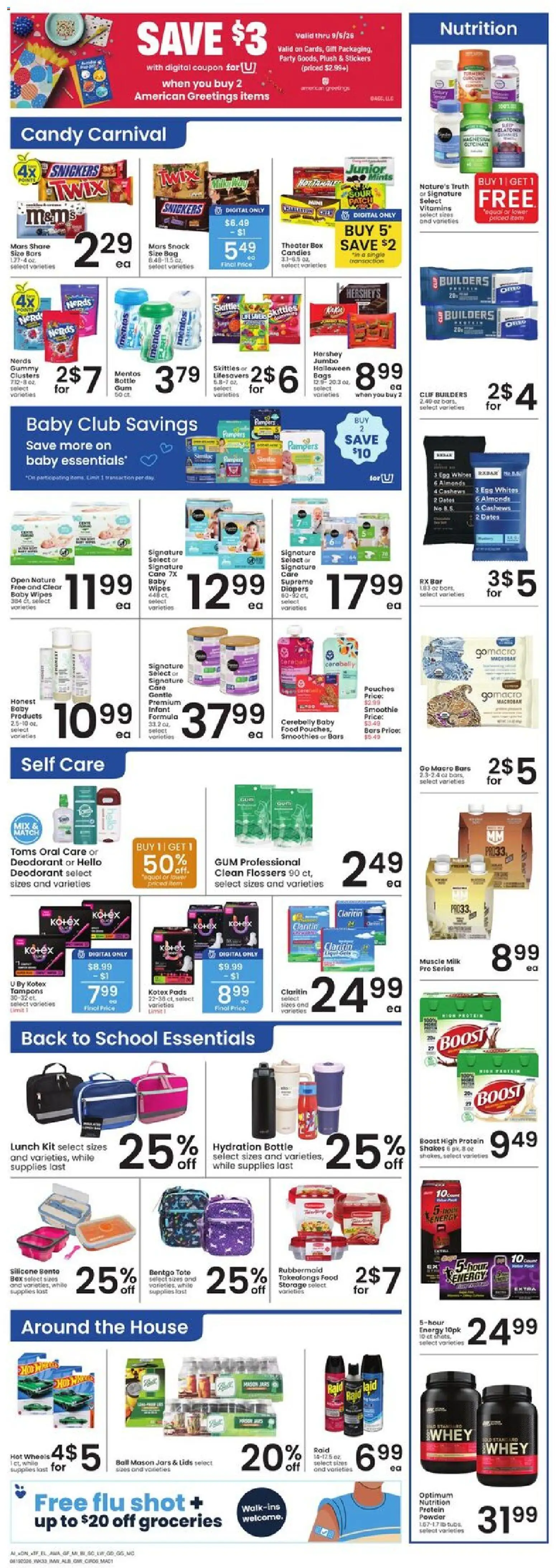 Albertsons Weekly Ad - valid from 08/19/2026 | Page: 7 | Products: Almonds, Stickers, Box, Candies