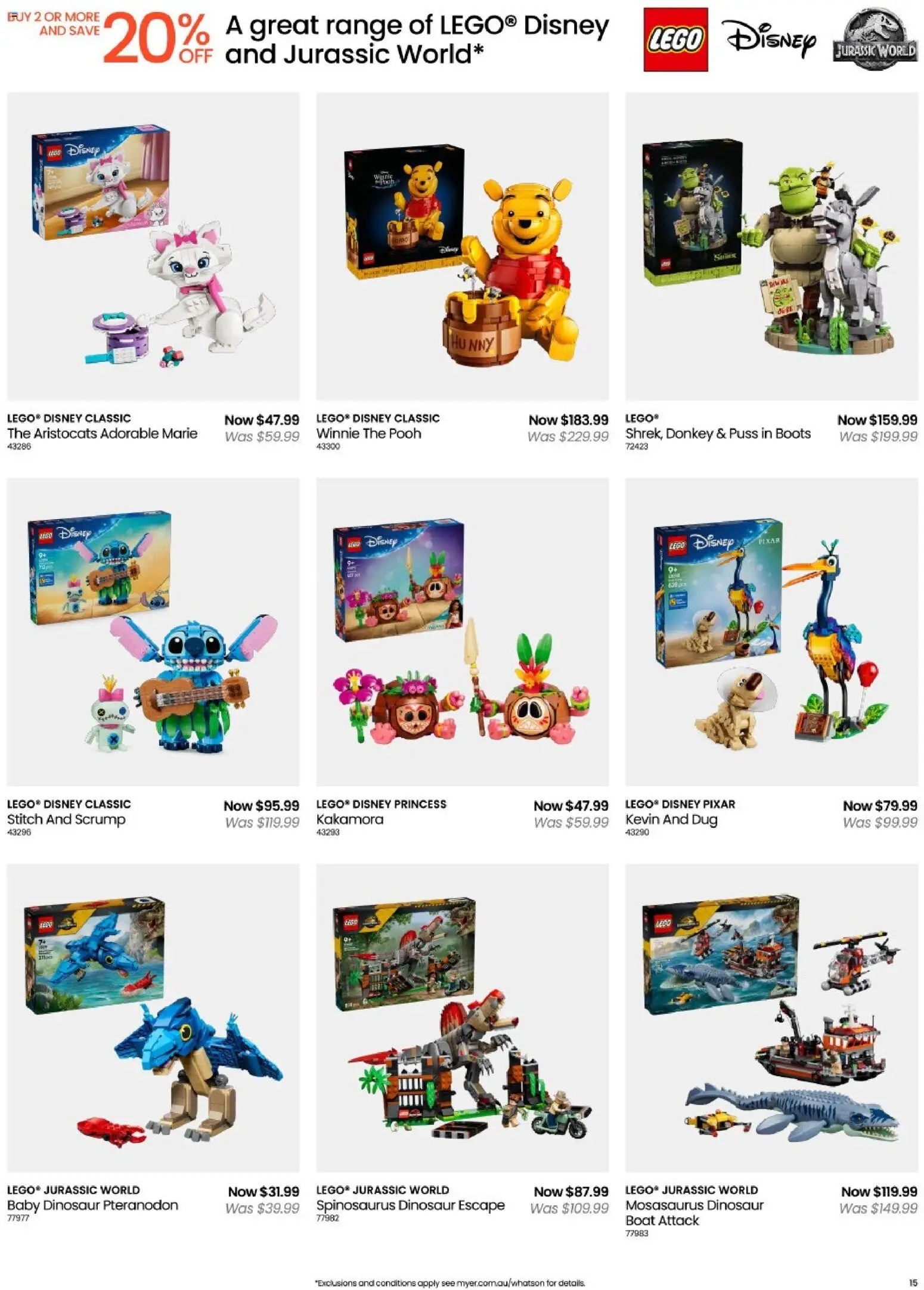 Myer catalogue - valid from 14/09/2026 | Page: 15 | Products: Boots, LEGO