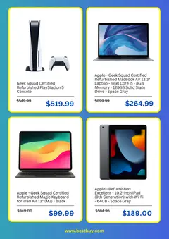 Preview of Best Buy weekly ads valid from 07/01/2026 | Page: 3 | Products: Keyboard, Playstation, Ipad, Laptop
