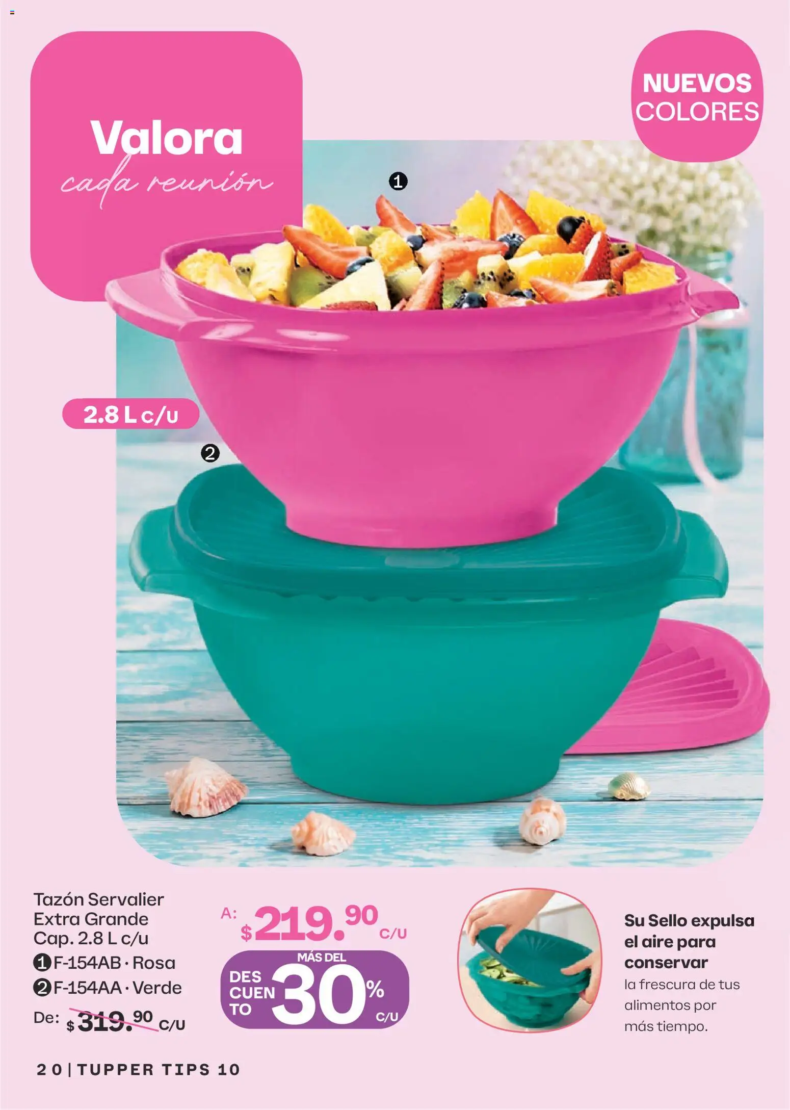 Nuevas ofertas de Tupperware válidas en toda la República Mexicana desde el 07/09/2026. ¡Encuentra las mejores ofertas en Tupperware catálogo! | Página: 20 | Productos: Alimentos, Tupper