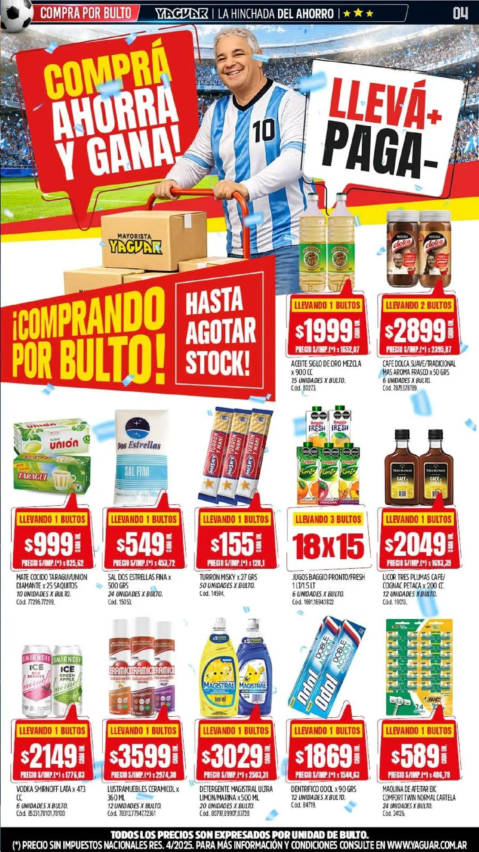 Yaguar - Oferta Semanal Chaco │ válido desde el 15.06.2026 | Página: 3 | Productos: Mate, Maquina de afeitar, Detergente, Frasco