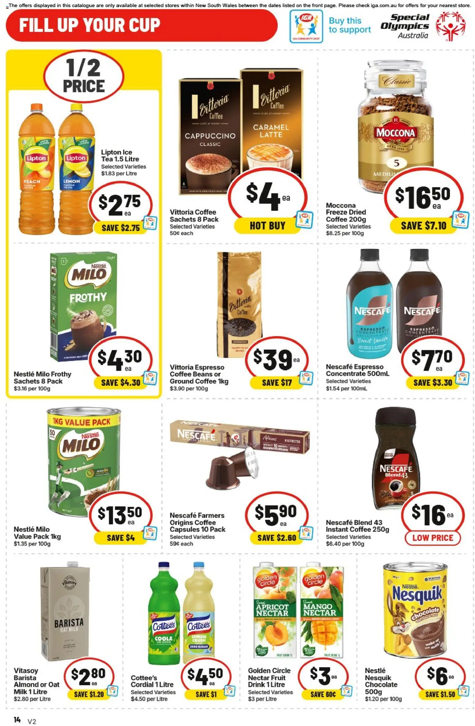 IGA catalogue - valid from 13.05.2026 | Page: 15 | Products: Milk, Chocolate, Moccona, Nescafe