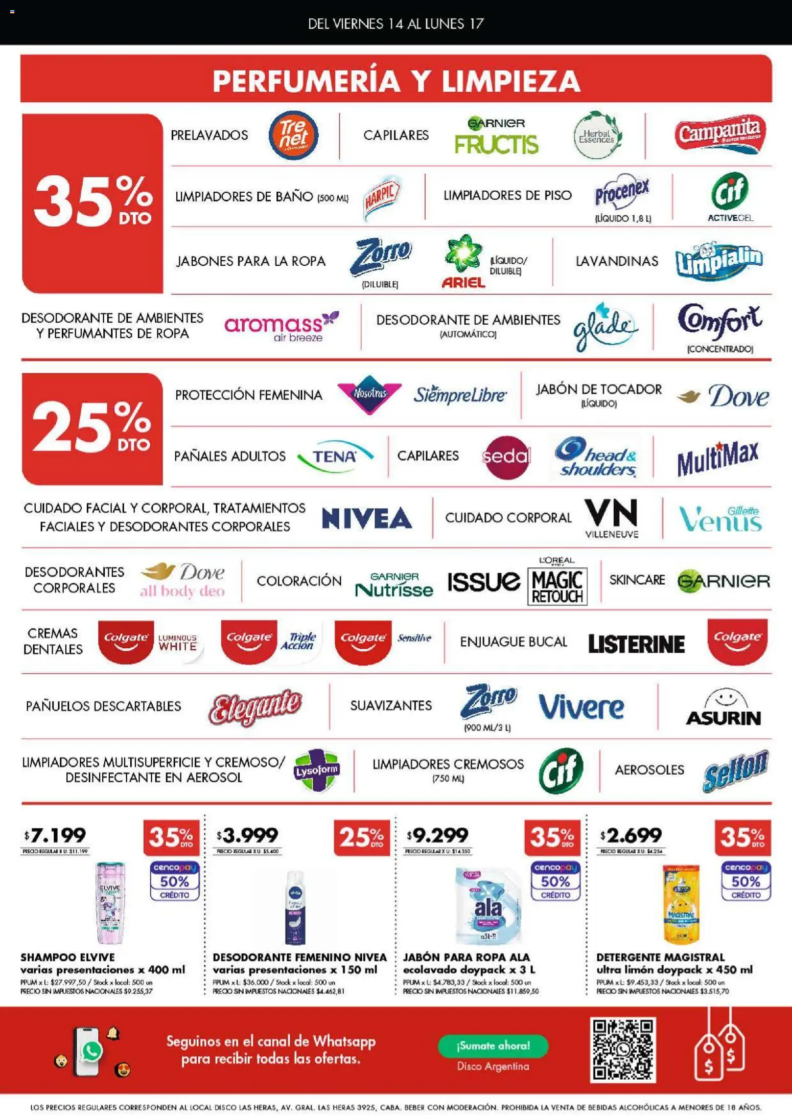 Disco - Ofertas | Córdoba │ válido desde el 13/08/2026 | Página: 6 | Productos: Desinfectante, Body, Enjuague bucal, Pañales