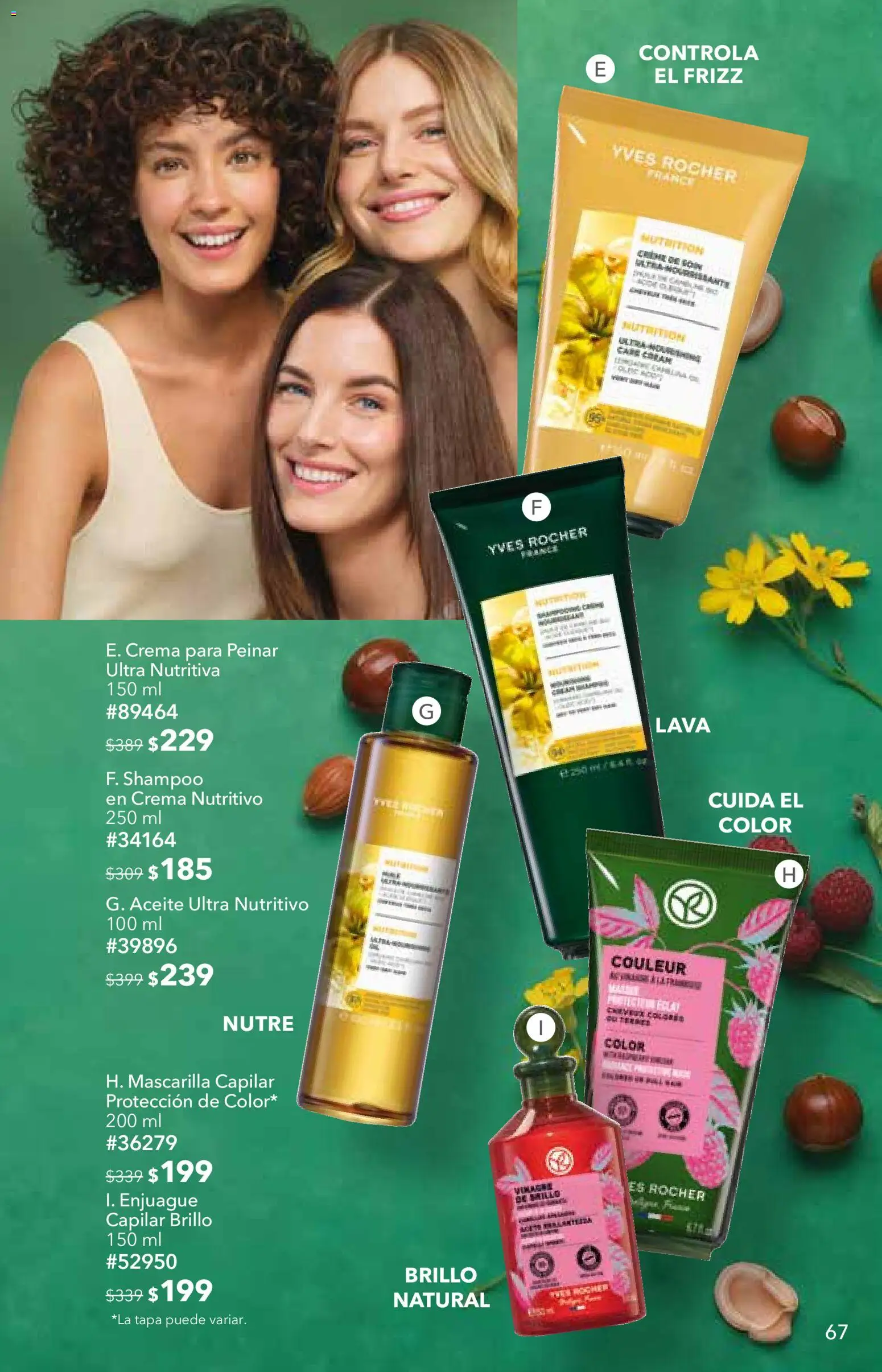 Nuevas ofertas de Yves Rocher válidas en toda la República Mexicana desde el 25/08/2026. ¡Encuentra las mejores ofertas en Yves Rocher campaña 12 2026! | Página: 69 | Productos: Crema, Brillo, Aceite, Mascarilla