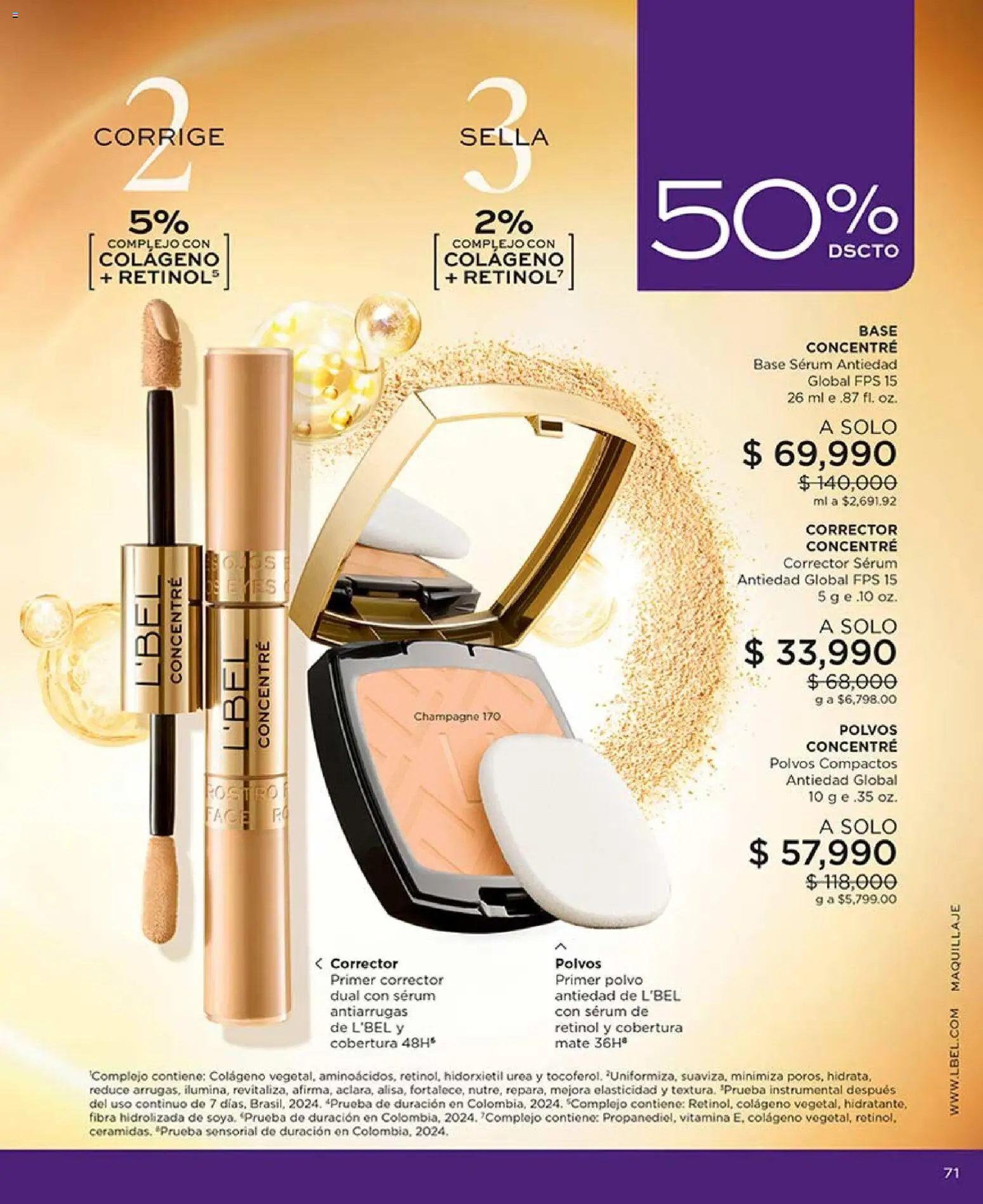 L'Bel revista - valida desde el 04.05.2026 | Página: 75 | Productos: Serum, Maquillaje, Polvo, Corrector