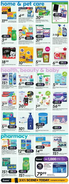 Preview of Sobeys weekly flyer / circulaire from shop Sobeys valid from Jul 16, 2026 | Page: 12 | Products: Cream, Soap, Battery, Milk