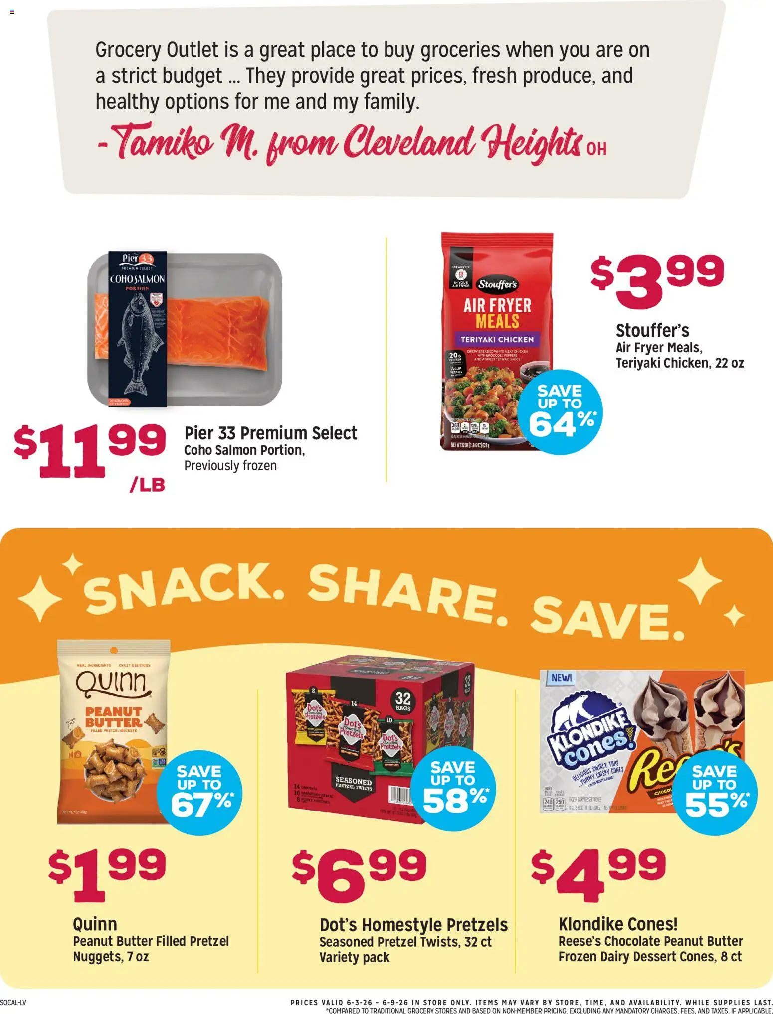Grocery Outlet Weekly Ad - CA - valid from 03.06.2026 | Page: 2 | Products: Fryer, Peppers, Chocolate, Garlic