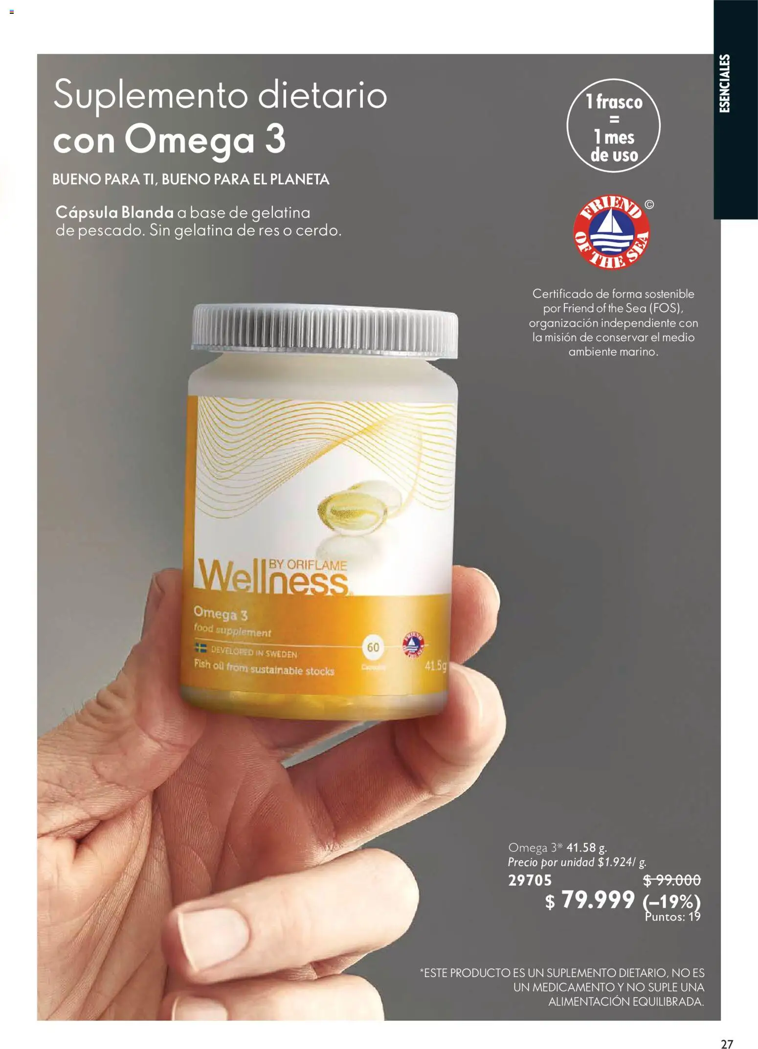 Oriflame revista - valida desde el 20/06/2026 | Página: 27 | Productos: Frasco, Gelatina, Suplemento dietario