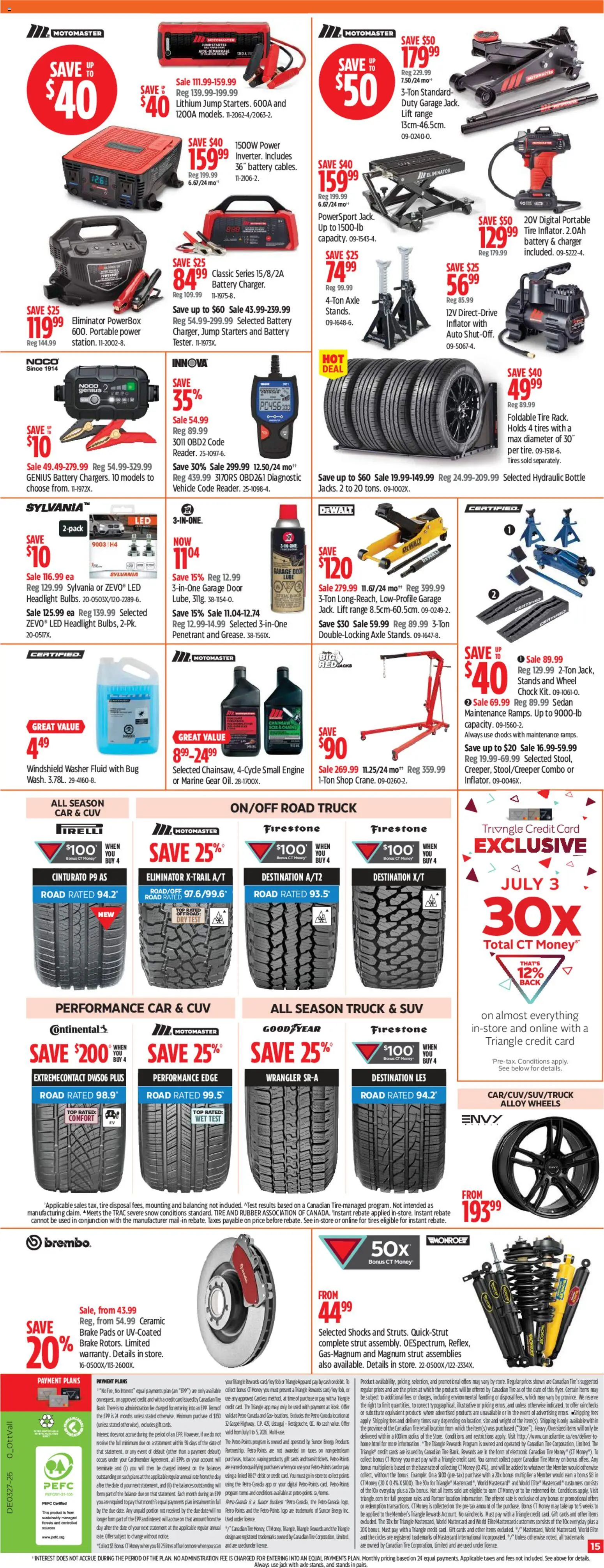 Canadian Tire flyer valid from Jul 2, 2026 | Page: 15 | Products: Battery