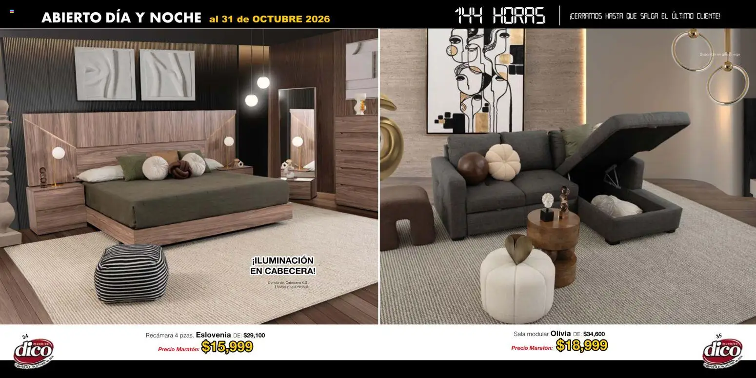 Nuevas ofertas de Muebles Dico válidas en toda la República Mexicana desde el 22/01/2026. ¡Encuentra las mejores ofertas en Muebles Dico catálogo! | Página: 18