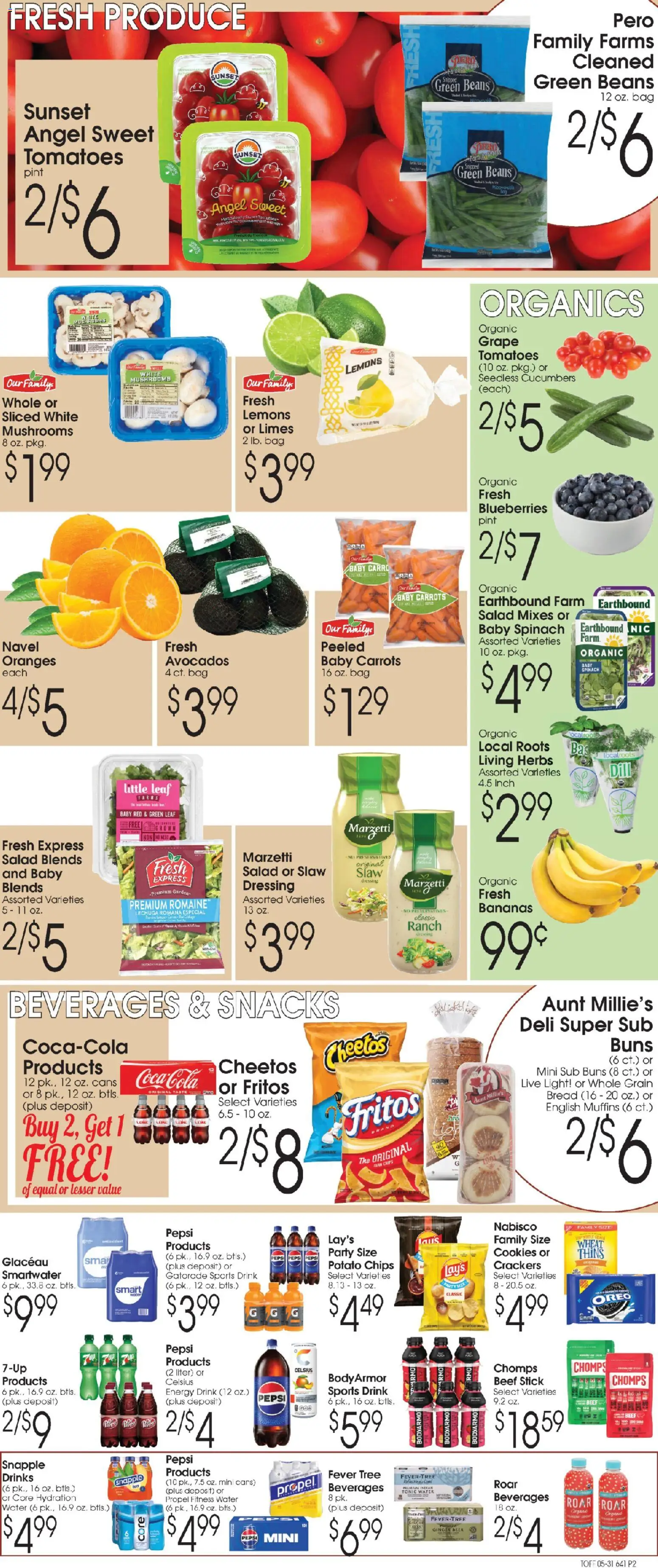Family Fare Ad - valid from 31.05.2026 | Page: 2 | Products: Romaine, Beer, Chips, Blueberries
