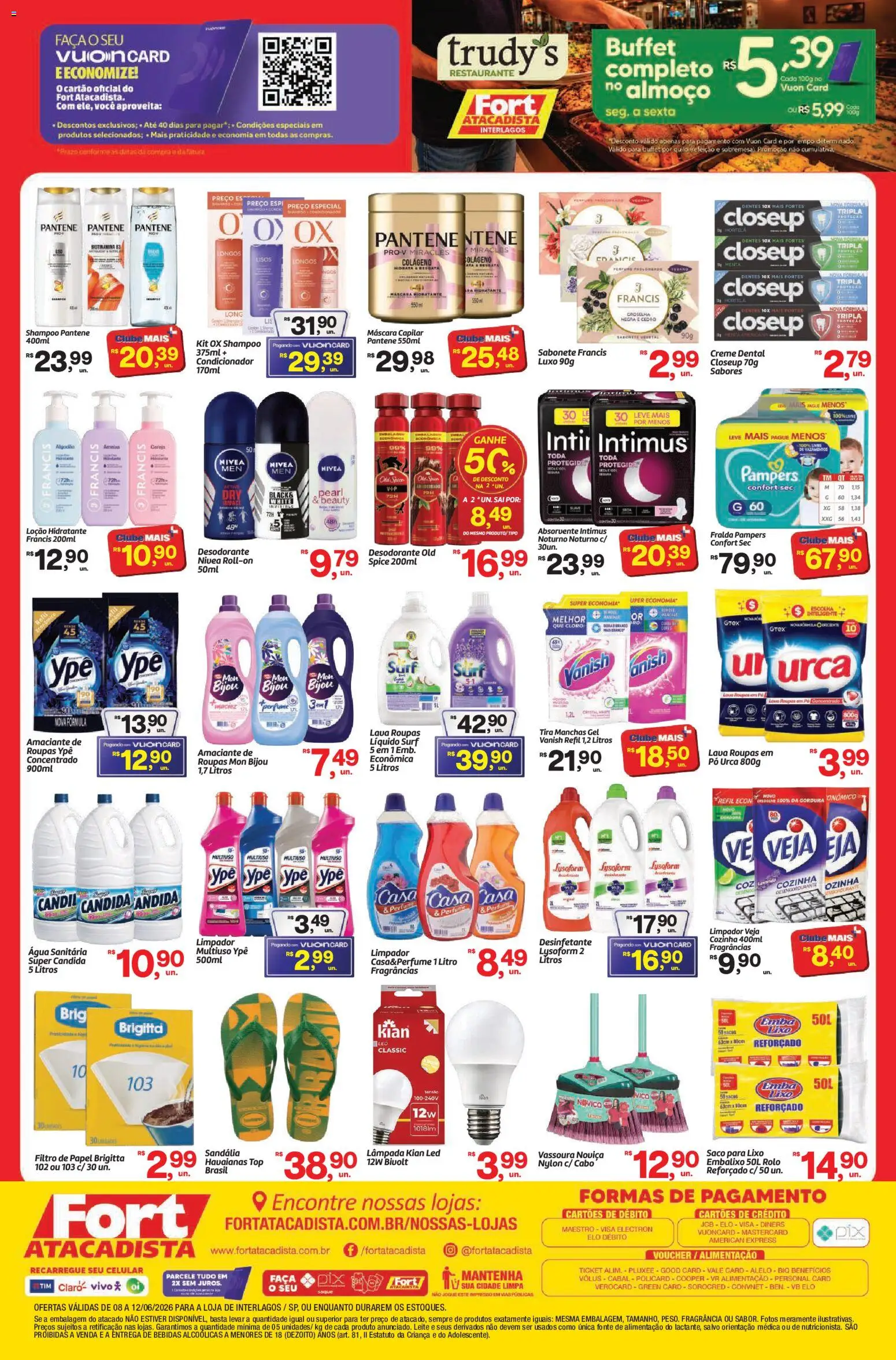 Fort Atacadista Folheto - válido de 08.06.2026 | Página: 4 | Produtos: Fragrância, Pó, Desengordurante, Cabo