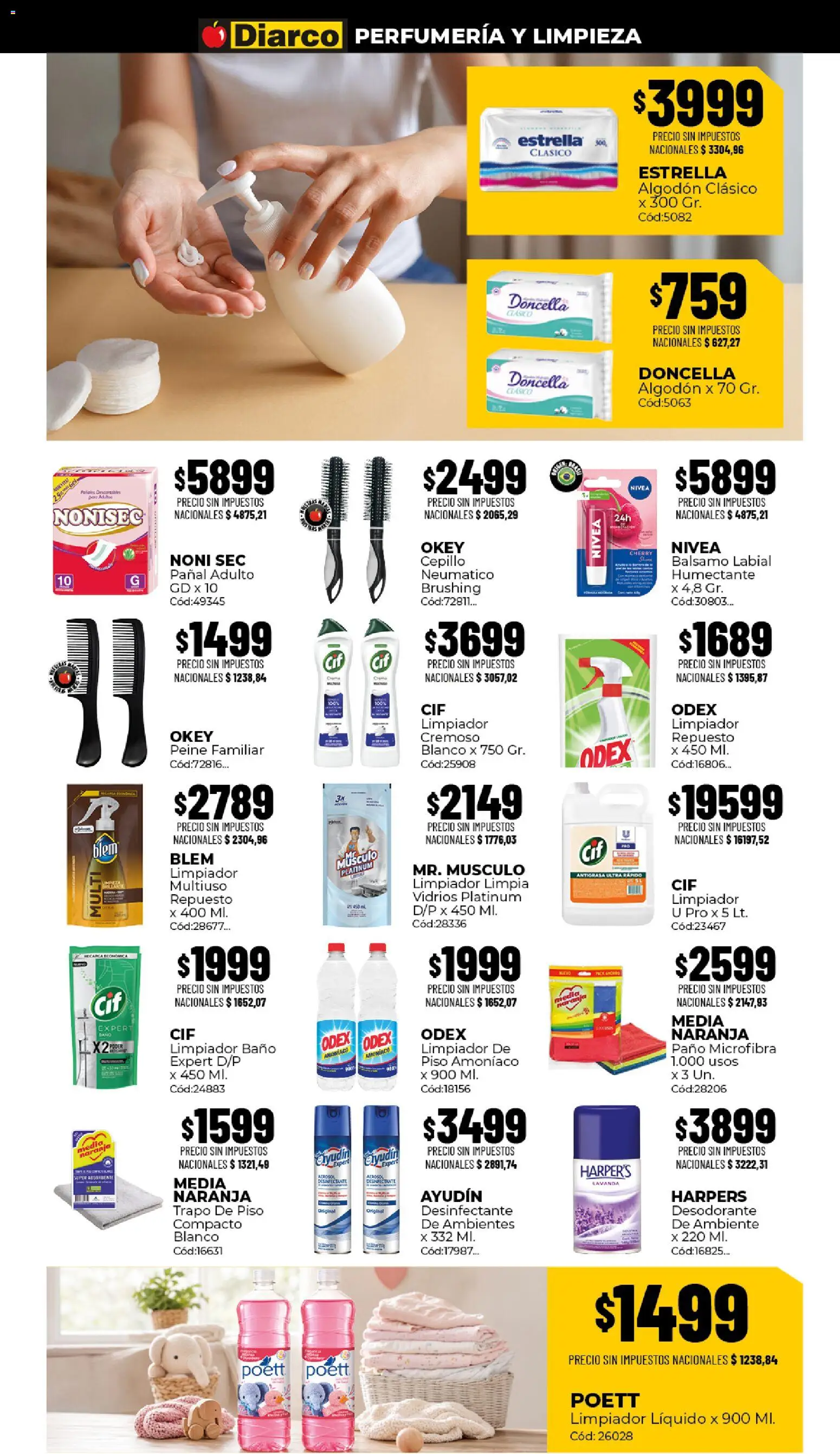 Diarco - Ofertas Sur │ válido desde el 03/08/2026 | Página: 15 | Productos: Antigrasa, Baño, Desodorante, Limpiador