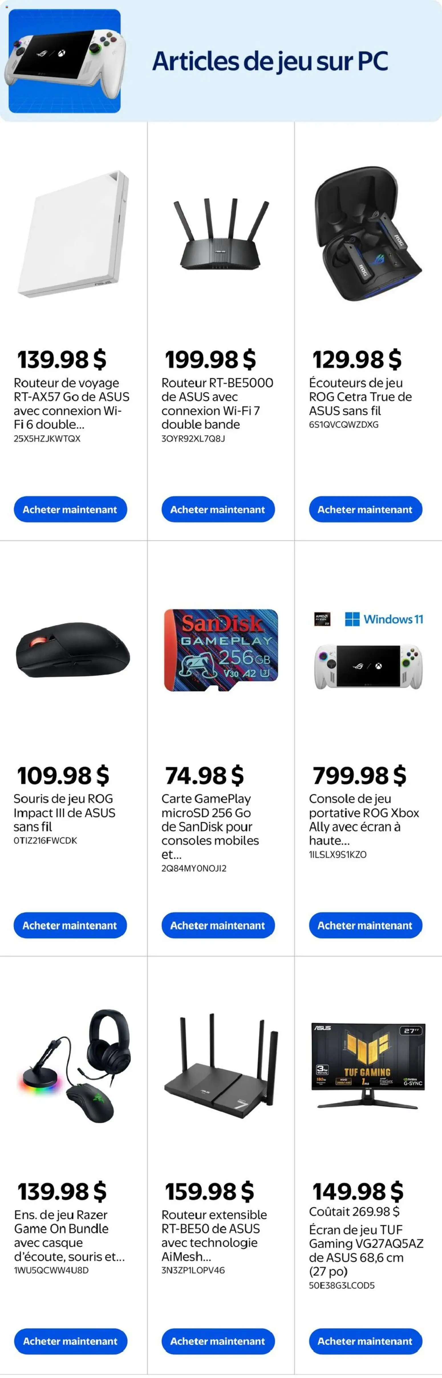 Walmart flyer valid from Oct 1, 2026 | Page: 4 | Products: PC, Mouse, Xbox, Game