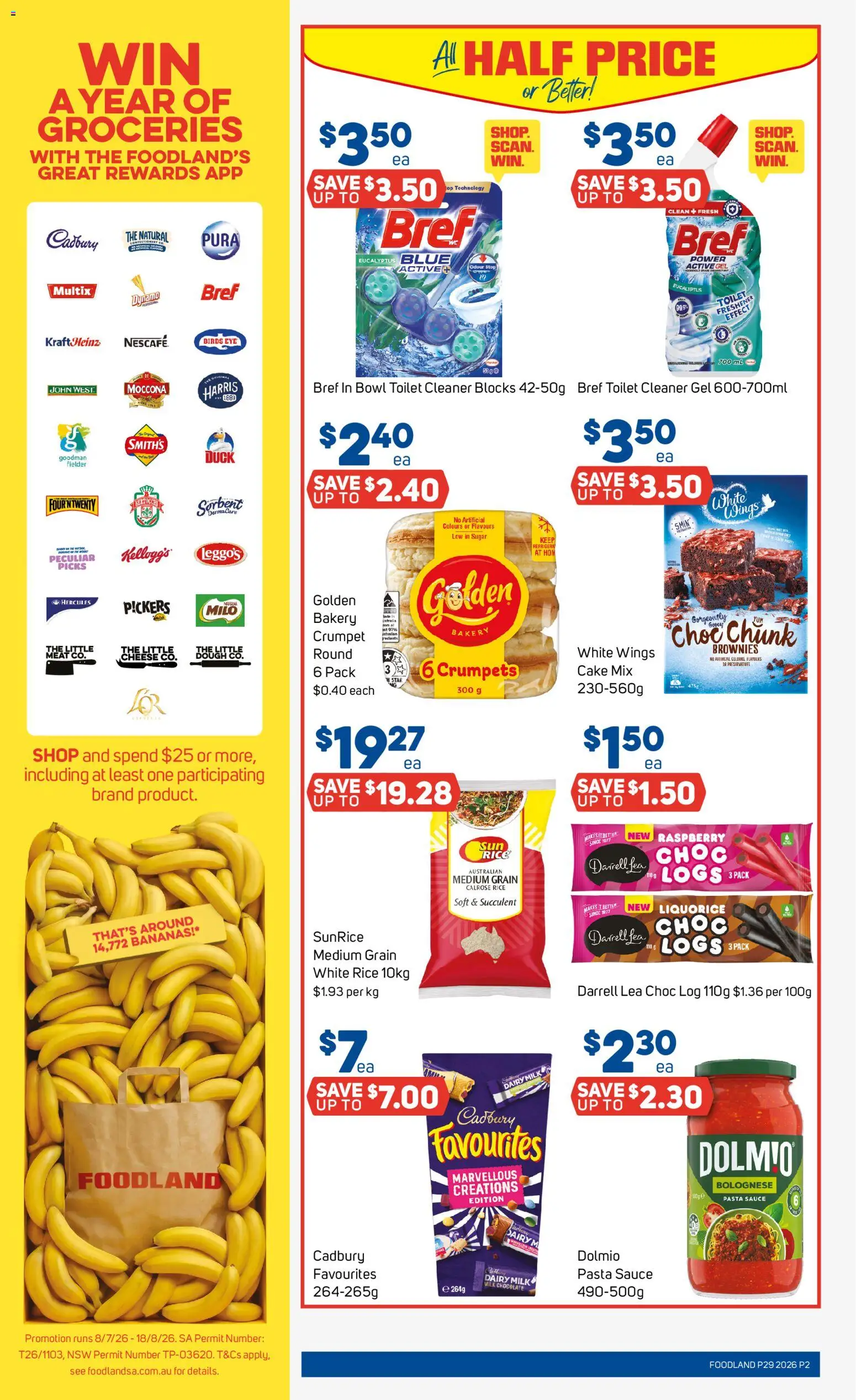 Foodland catalogue - valid from 15/07/2026 | Page: 2 | Products: Milk, Duck, Rice, Bakery