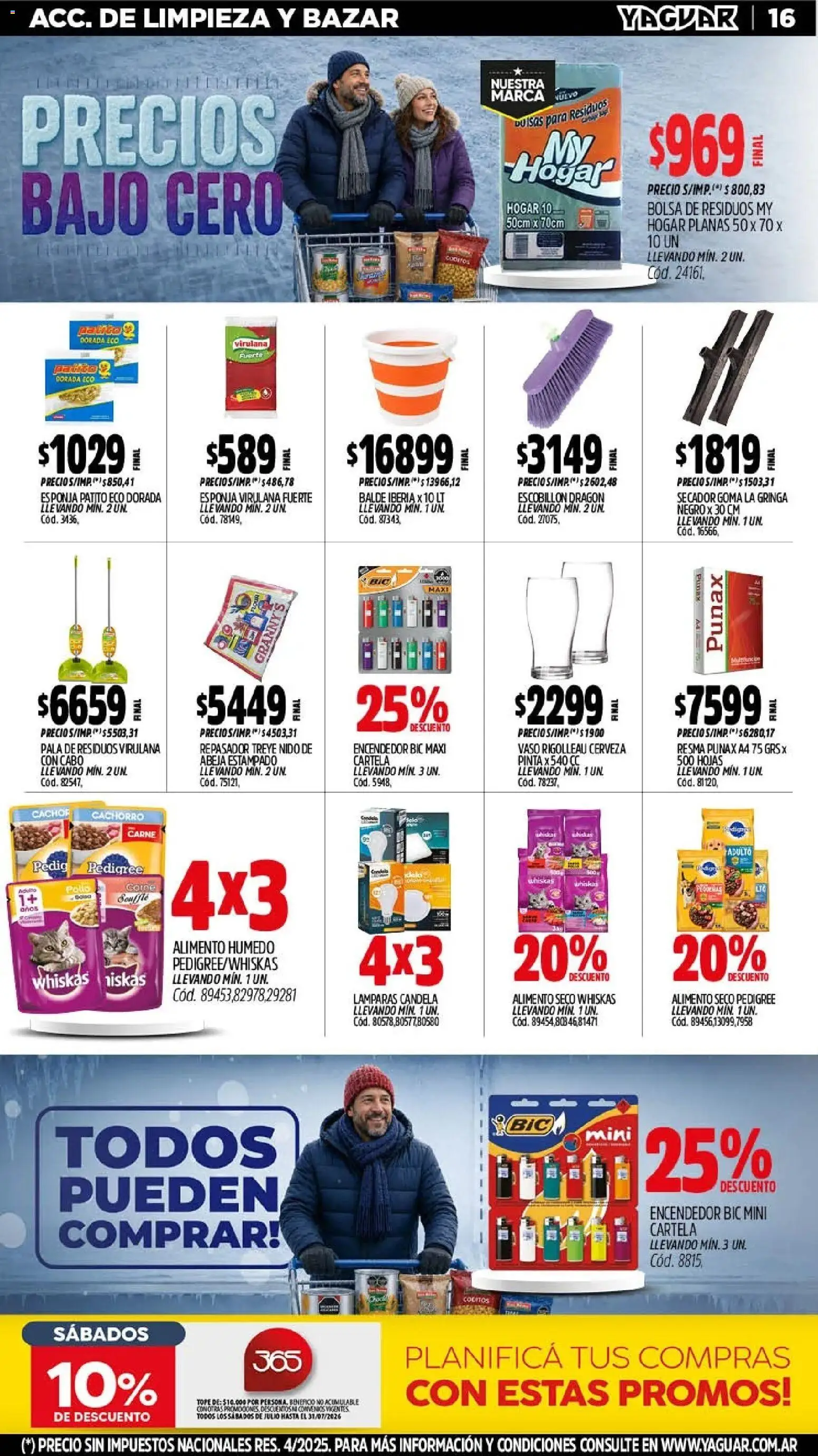 Yaguar - Oferta Semanal Trelew │ válido desde el 27/07/2026 | Página: 19 | Productos: Bolsa, Repasador, Esponja, Escobillon
