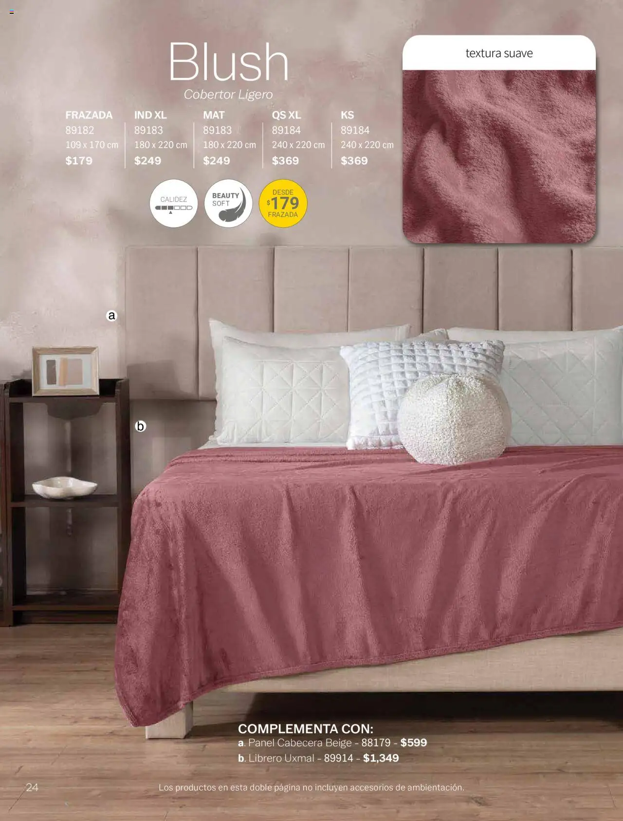 Nuevas ofertas de Vianney válidas en toda la República Mexicana desde el 05/09/2025. ¡Encuentra las mejores ofertas en Vianney - Catálogo - Biasi! | Página: 26 | Productos: Cobertor, Cabecera