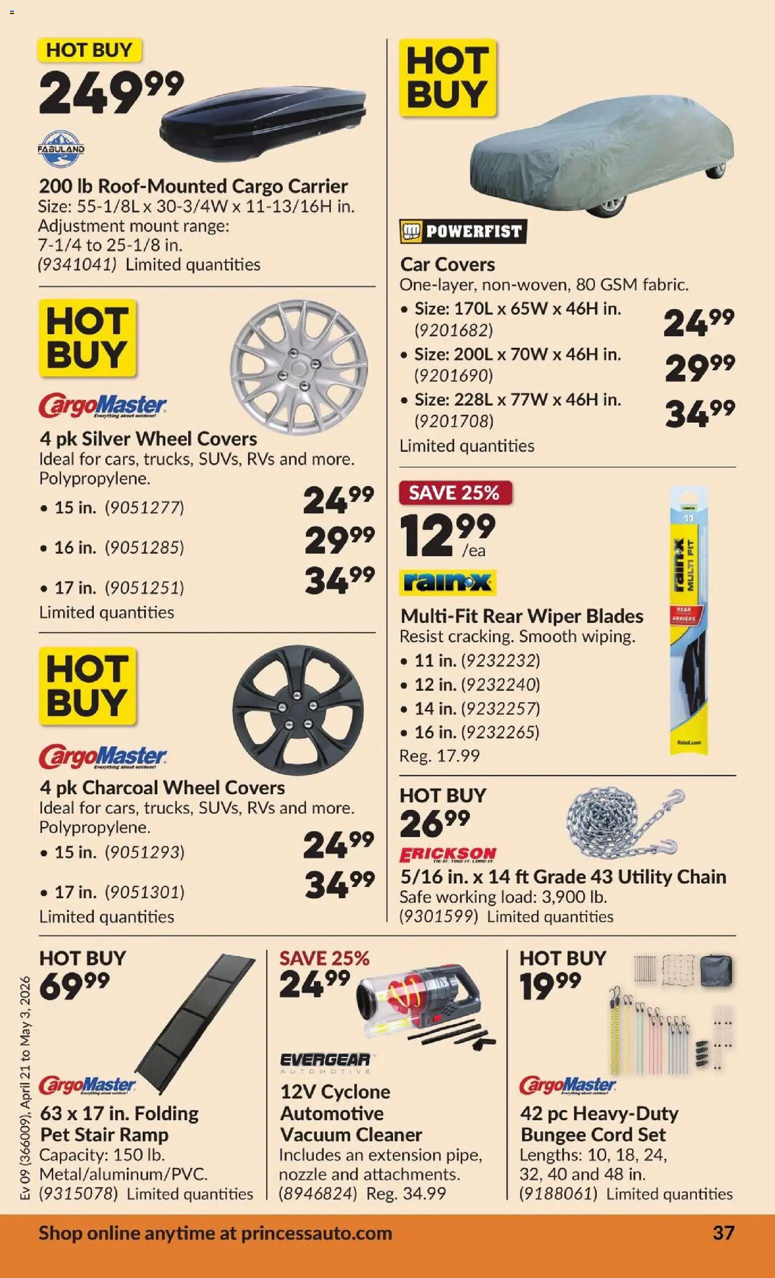 Princess Auto flyer valid from 21.04.2026 | Page: 42 | Products: PC, Vacuum cleaner