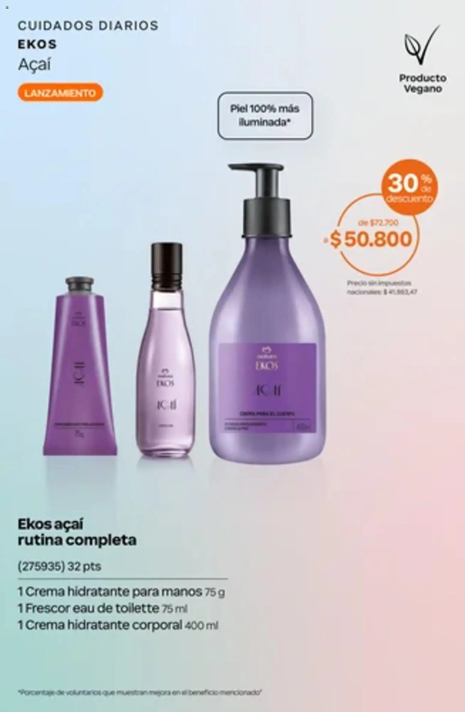 Catálogo Natura Ciclo 14 │ válido desde el 01/10/2026 | Página: 30 | Productos: Diarios, Eau de toilette, Crema