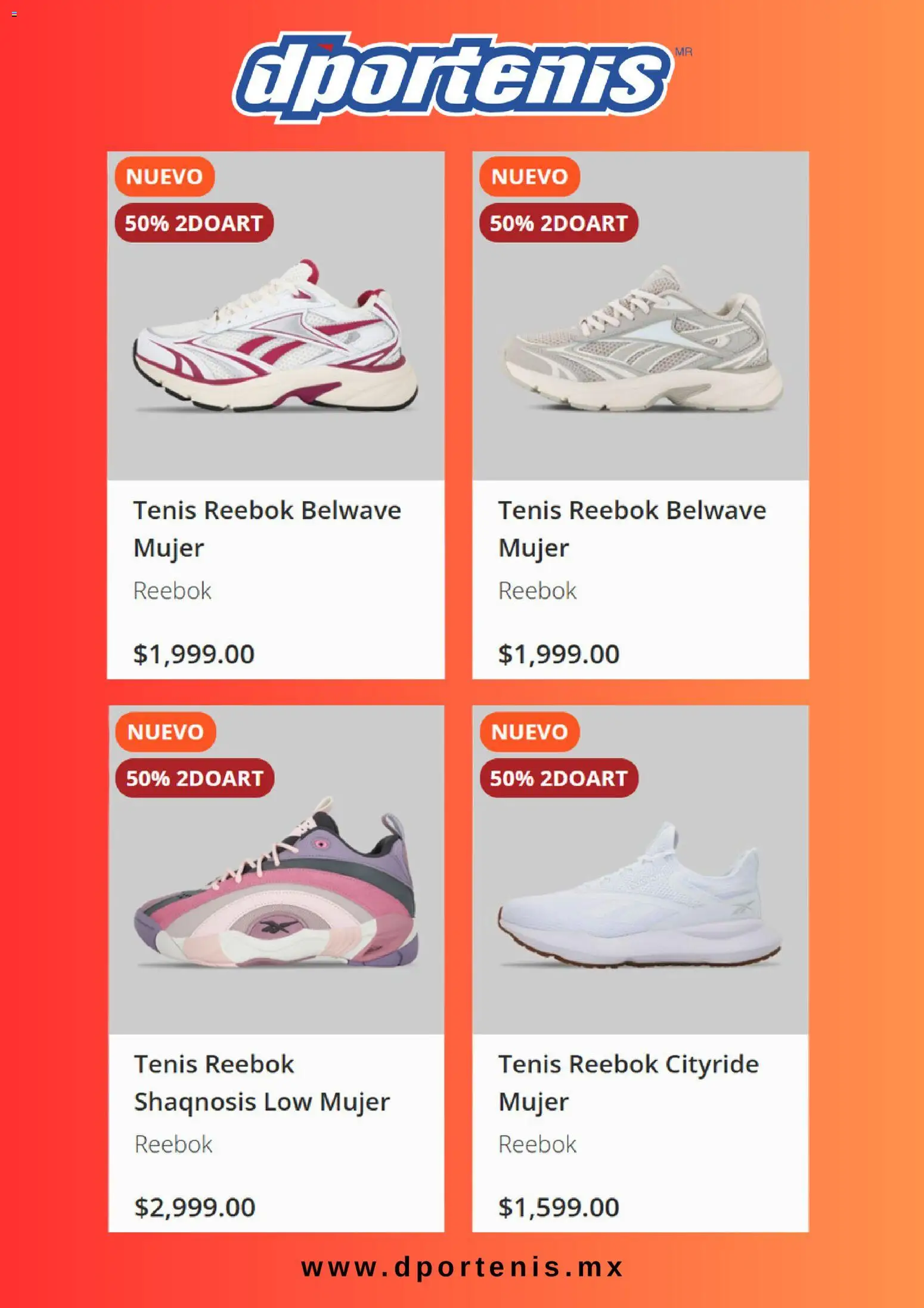 Nuevas ofertas de Dportenis válidas en toda la República Mexicana desde el 01.05.2026. ¡Encuentra las mejores ofertas en Dportenis catálogo! | Página: 2 | Productos: Tenis