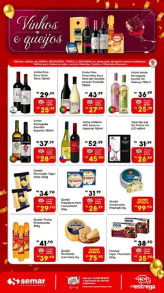 Semar Supermercado ofertas Queijos e Vinhos - Pré-Visualização do folheto da loja Semar Supermercado, válido de 29/09/2026