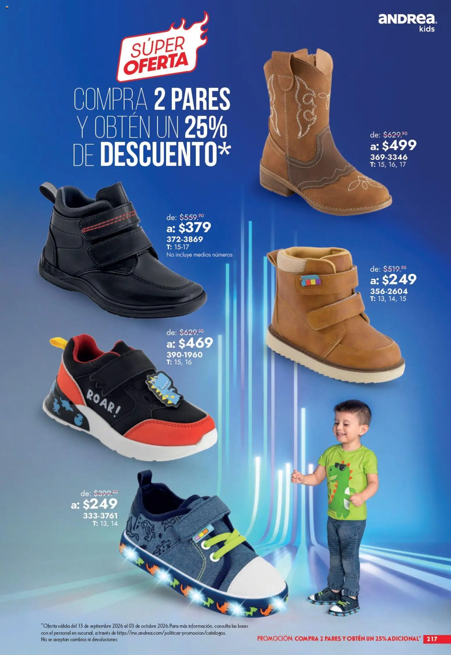 Nuevas ofertas de Andrea válidas en toda la República Mexicana desde el 13/09/2026. ¡Encuentra las mejores ofertas en Andrea catálogo Outlet! | Página: 217