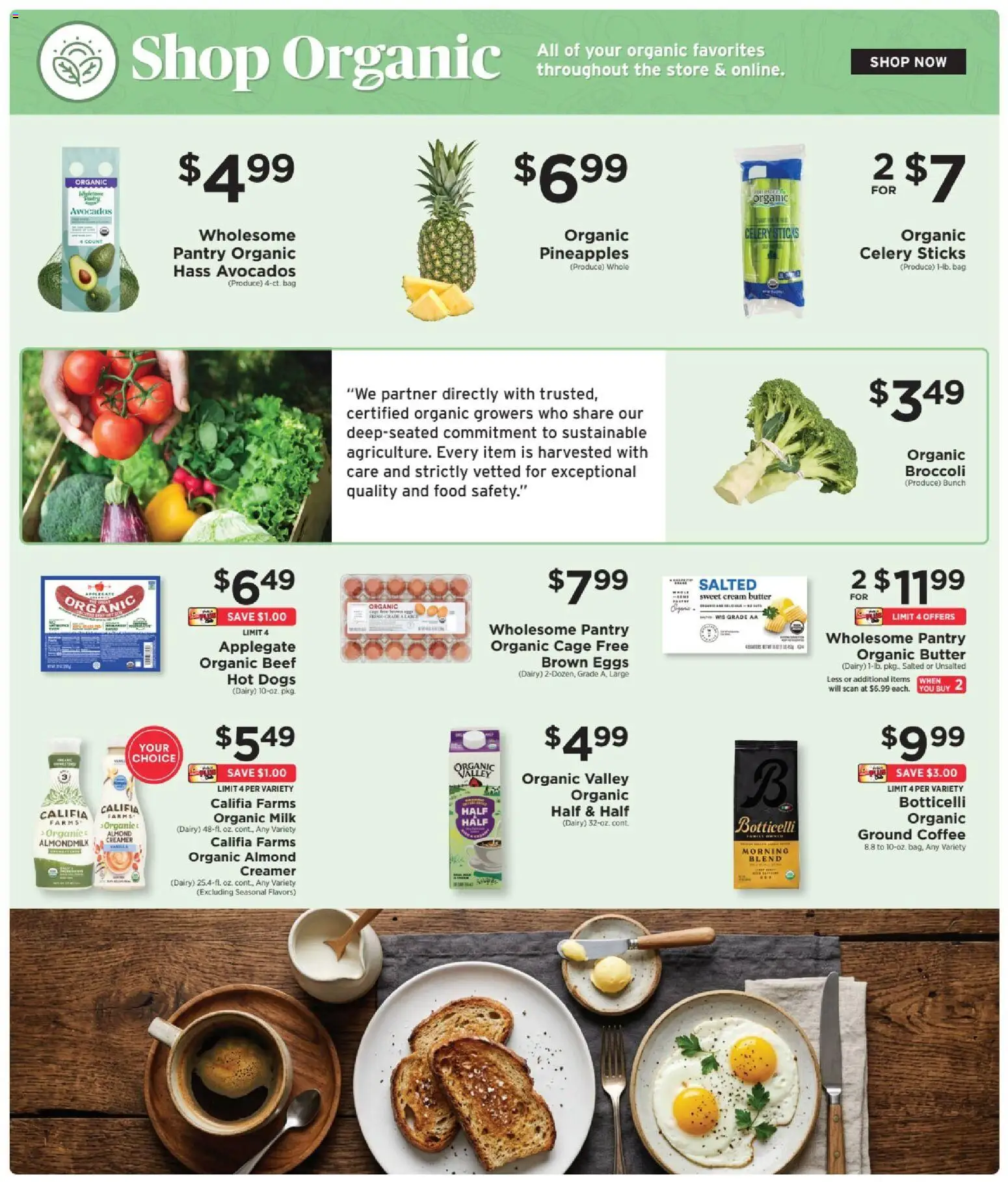 ShopRite Weekly Ad - valid from 08/30/2026 | Page: 12 | Products: Eggs, Cream, Ground coffee, Celery