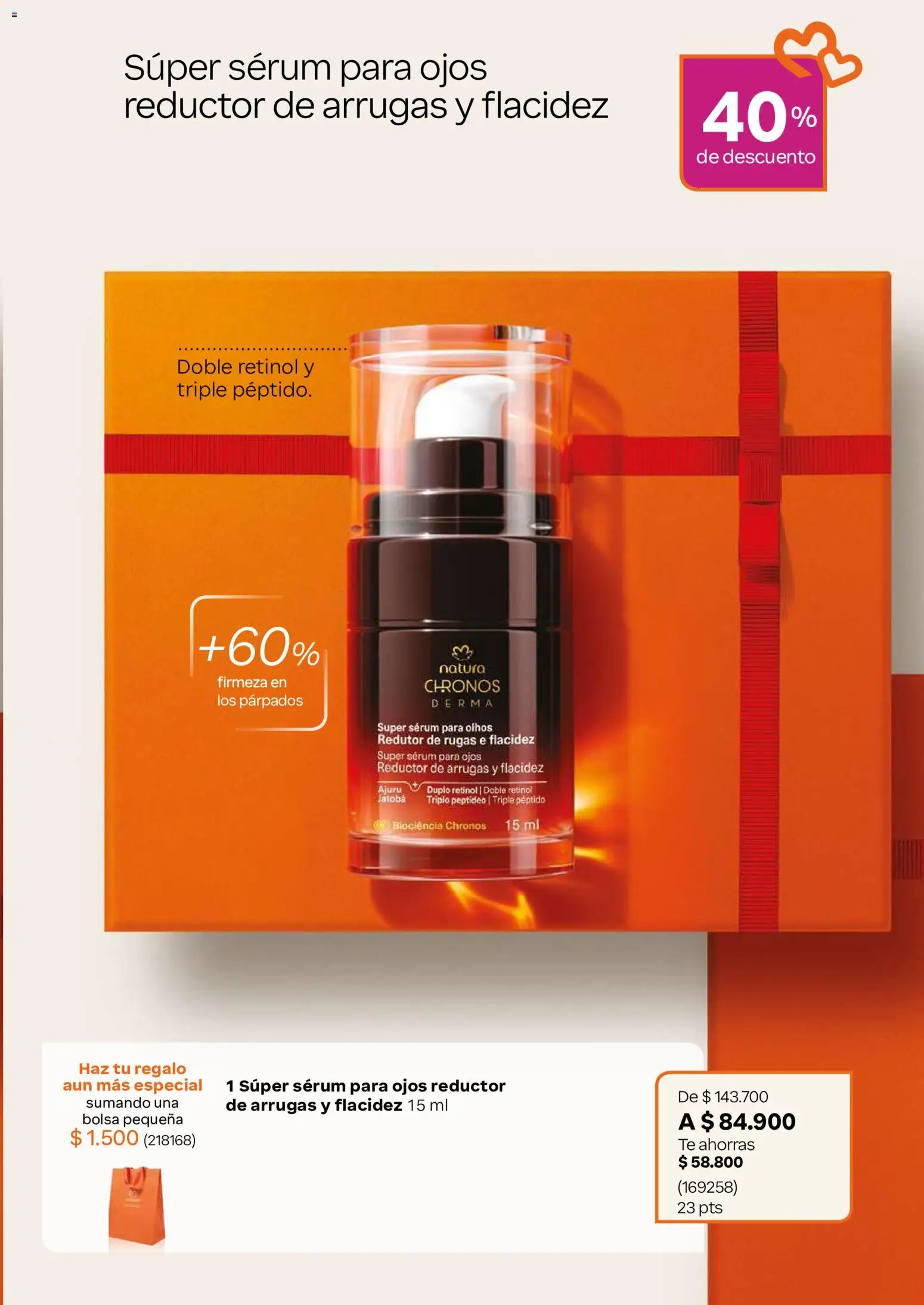 Natura revista - valida desde el 22/07/2026 | Página: 40 | Productos: Té, Bolsa, Serum