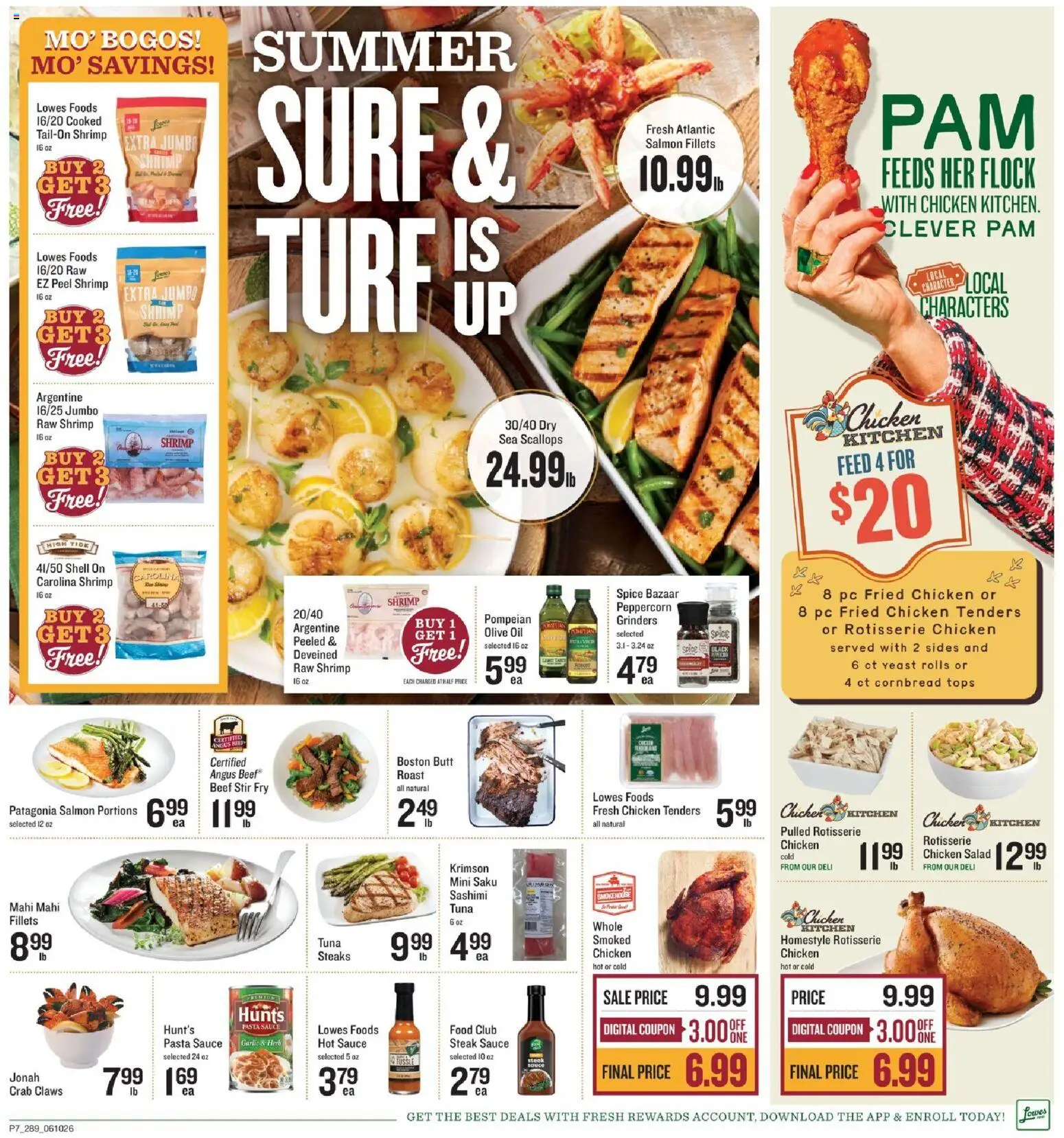 Lowes Foods Weekly Ad - GA - valid from 10.06.2026 | Page: 7 | Products: Oil, Beef, Salad, Pc