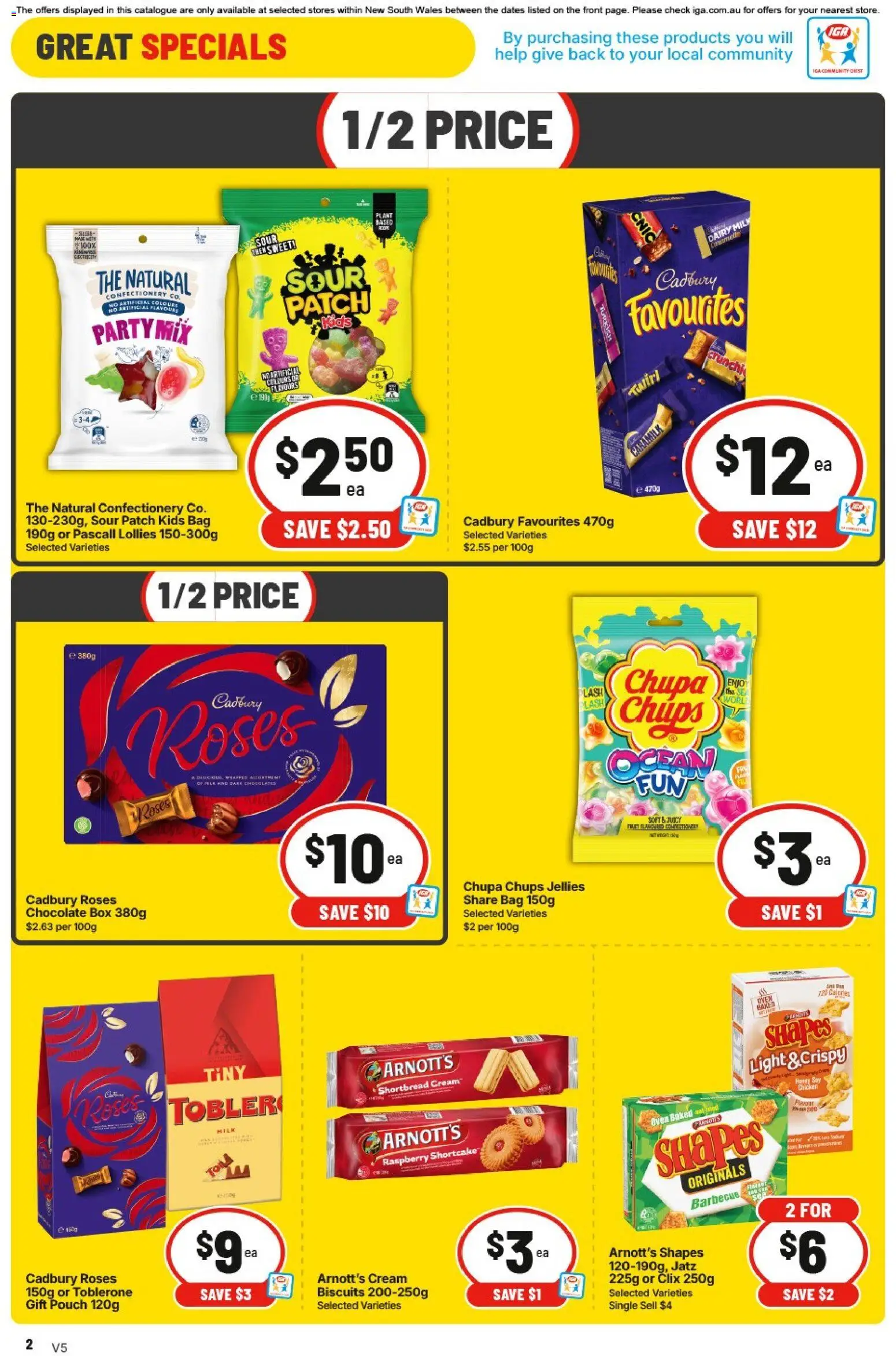 IGA catalogue - valid from 12/08/2026 | Page: 2 | Products: Confectionery, Light, Milk, Chocolate