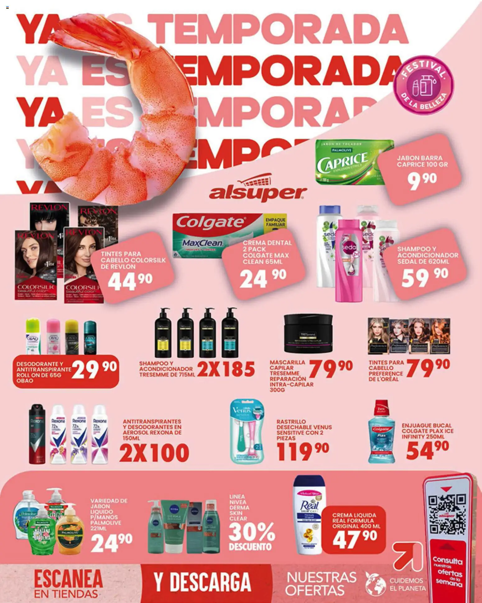 Nuevas ofertas de Alsuper válidas en toda la República Mexicana desde el 10.03.2026. ¡Encuentra las mejores ofertas en Alsuper folleto Chihuahua-Estado! | Página: 8 | Productos: Enjuague bucal, Barra, Body, Jabón