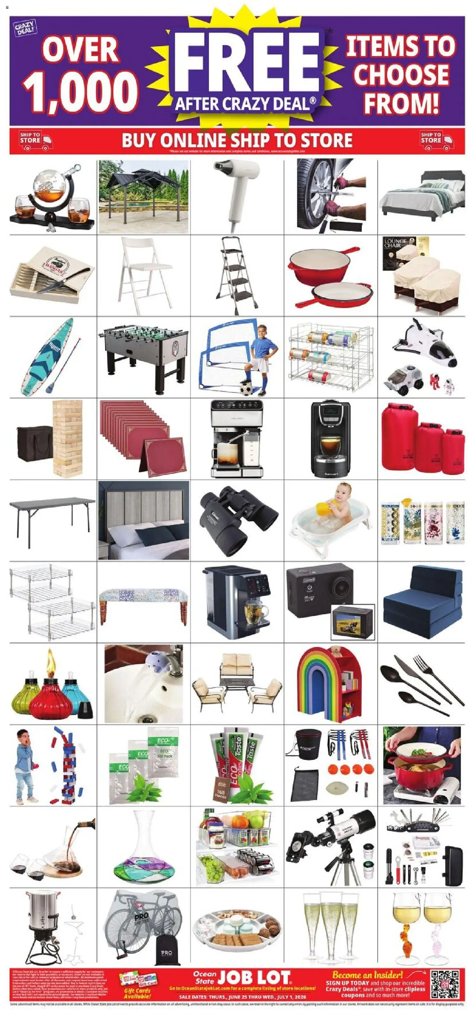 Ocean State Job Lot Weekly Ad - MA - valid from 06/25/2026 | Page: 28 | Products: Chair