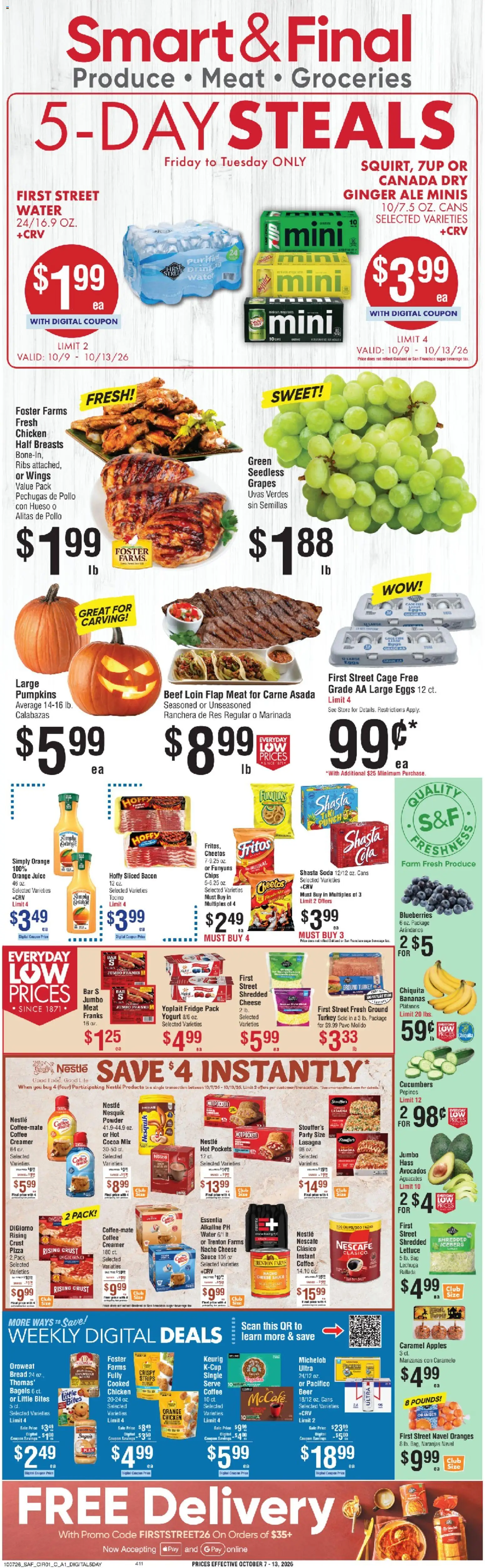 Smart & Final Weekly Ad - valid from 10/09/2026 | Page: 1