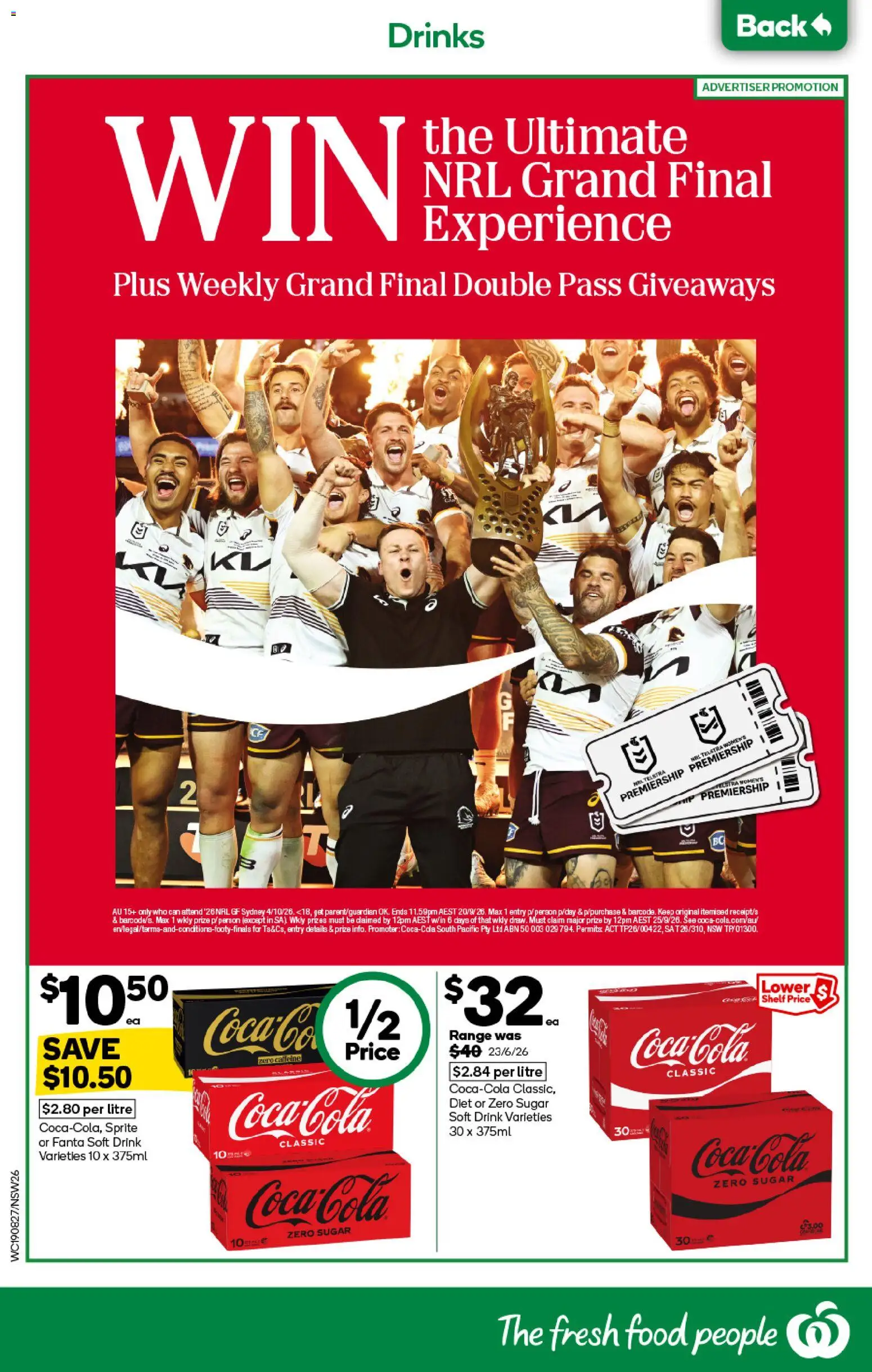 Woolworths catalogue - valid from 19/08/2026 | Page: 26 | Products: Shelf, Drinks, Sprite, Fanta