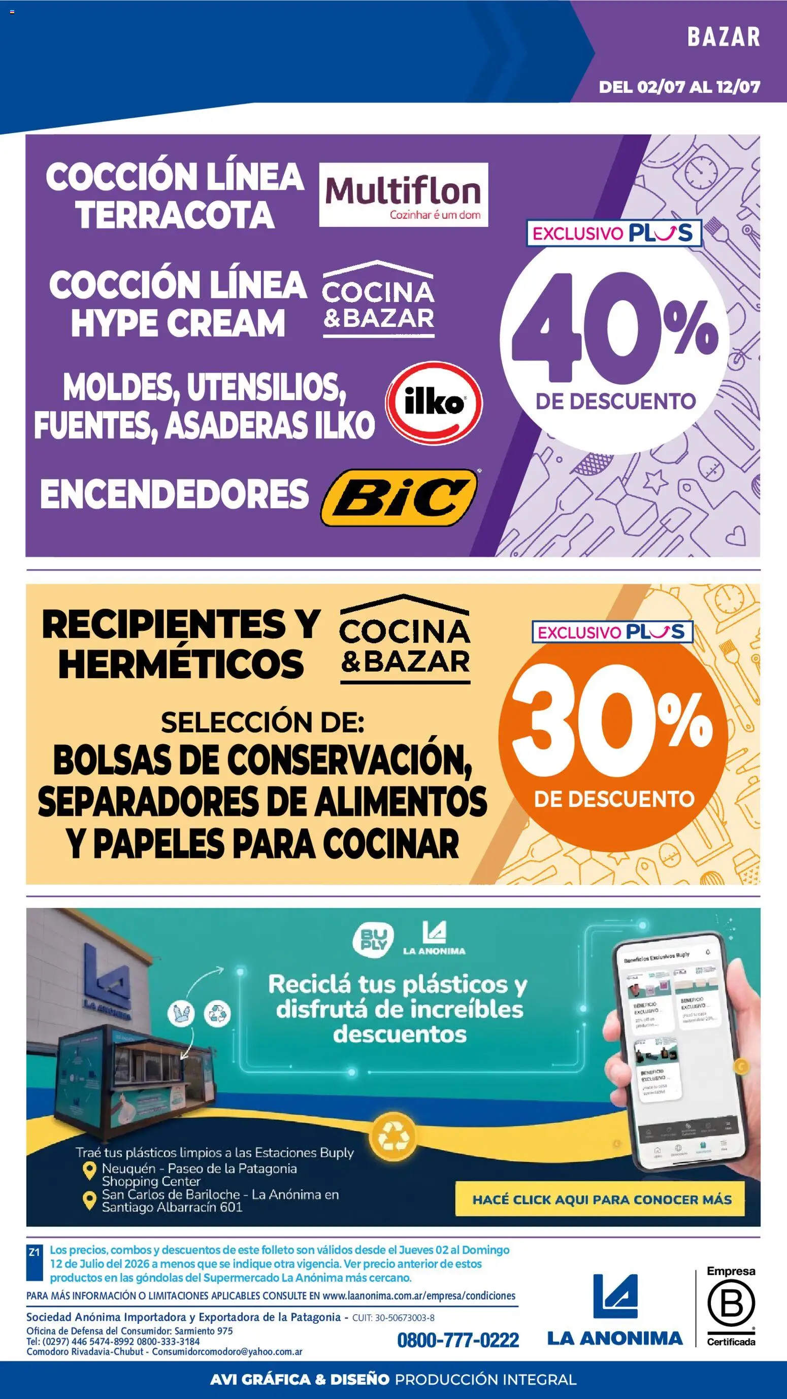 La Anonima catálogo │ válido desde el 02/07/2026 | Página: 46 | Productos: Cocina