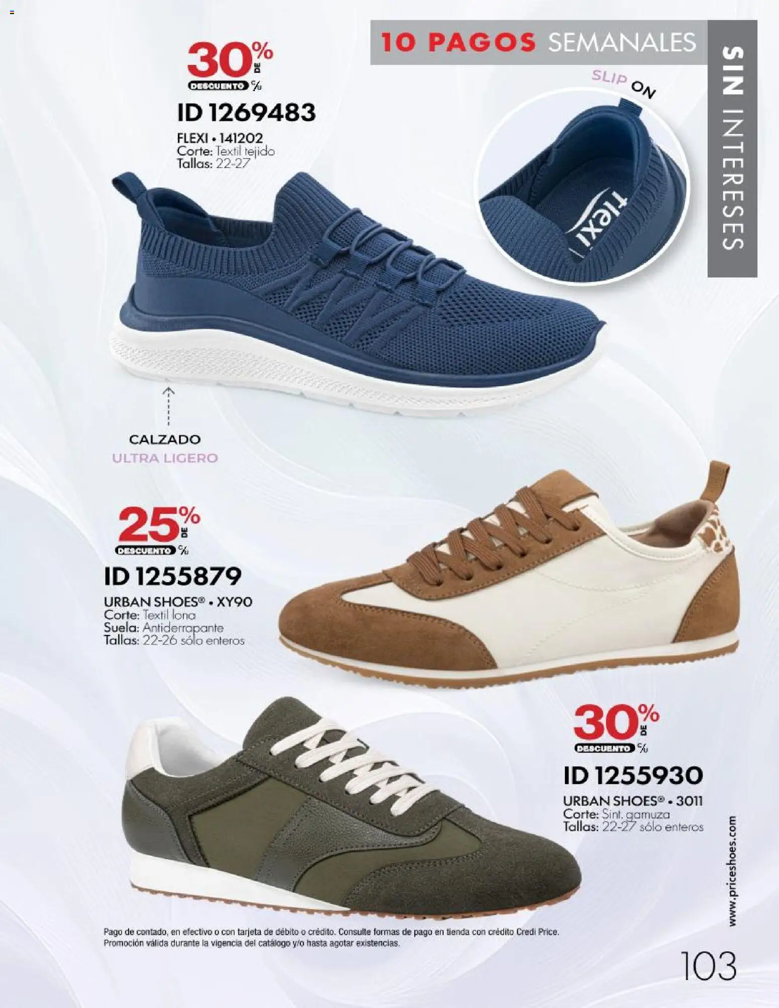 Nuevas ofertas de Price Shoes válidas en toda la República Mexicana desde el 28/10/2026. ¡Encuentra las mejores ofertas en Price Shoes catálogo 10 pagos sin intereses! | Página: 103