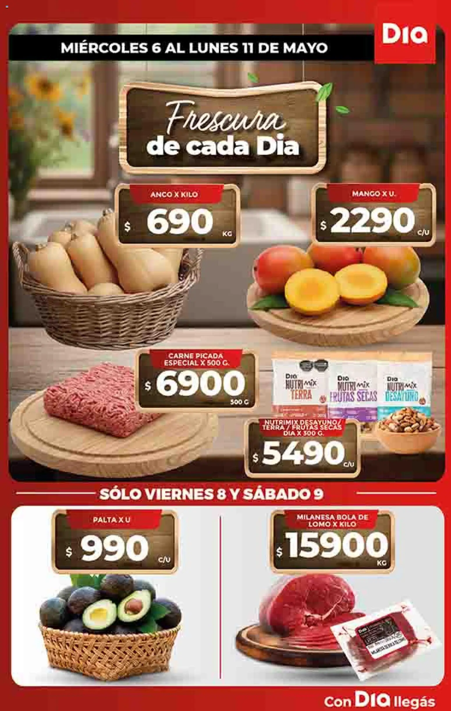 Dia - Ofertas - Excluye Salta y Jujuy │ válido desde el 06.05.2026 | Página: 17 | Productos: Milanesa, Mango, Palta
