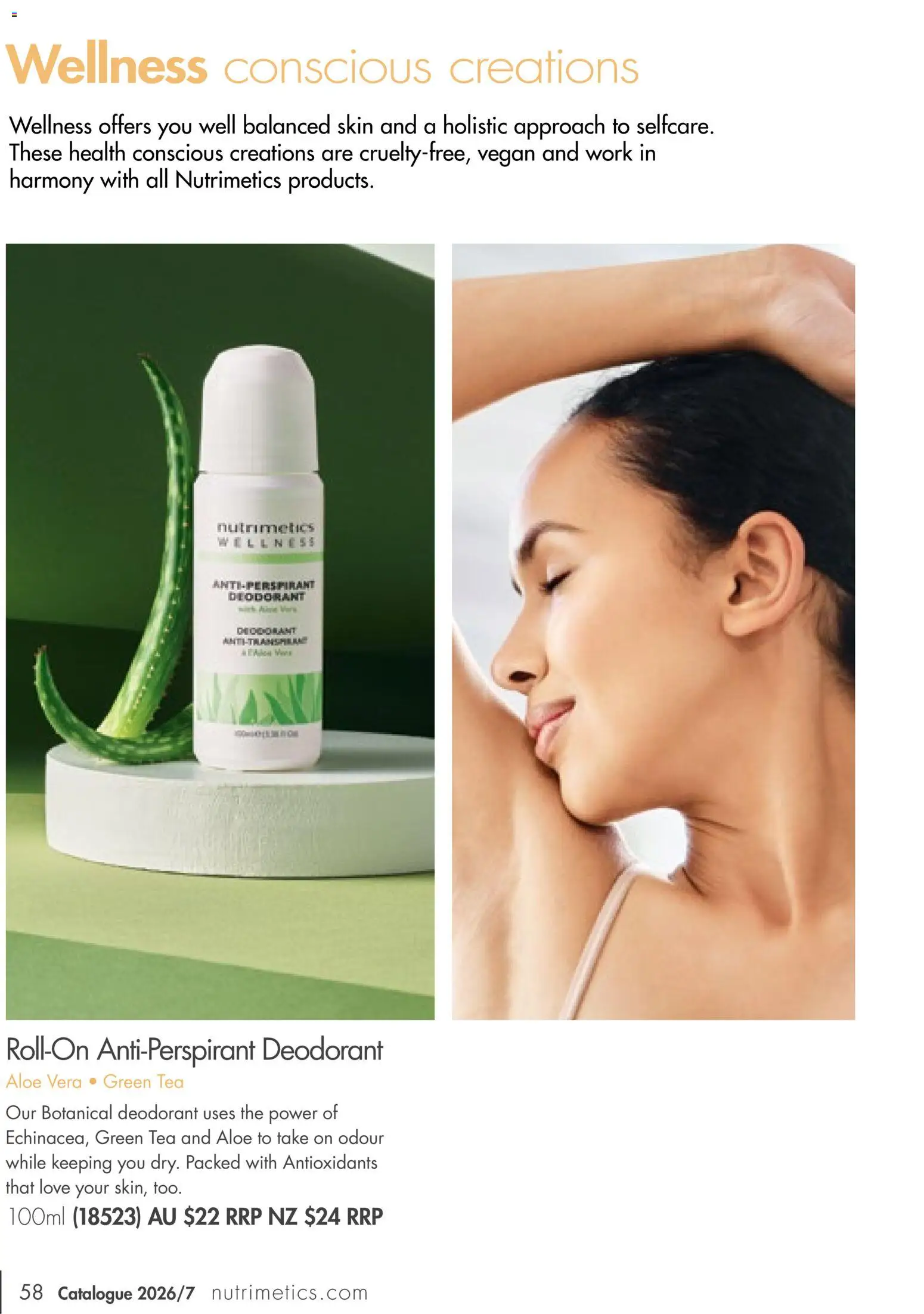 Nutrimetics catalogue - valid from 01/09/2026 | Page: 58 | Products: Tea, Deodorant, Antiperspirant, Green tea