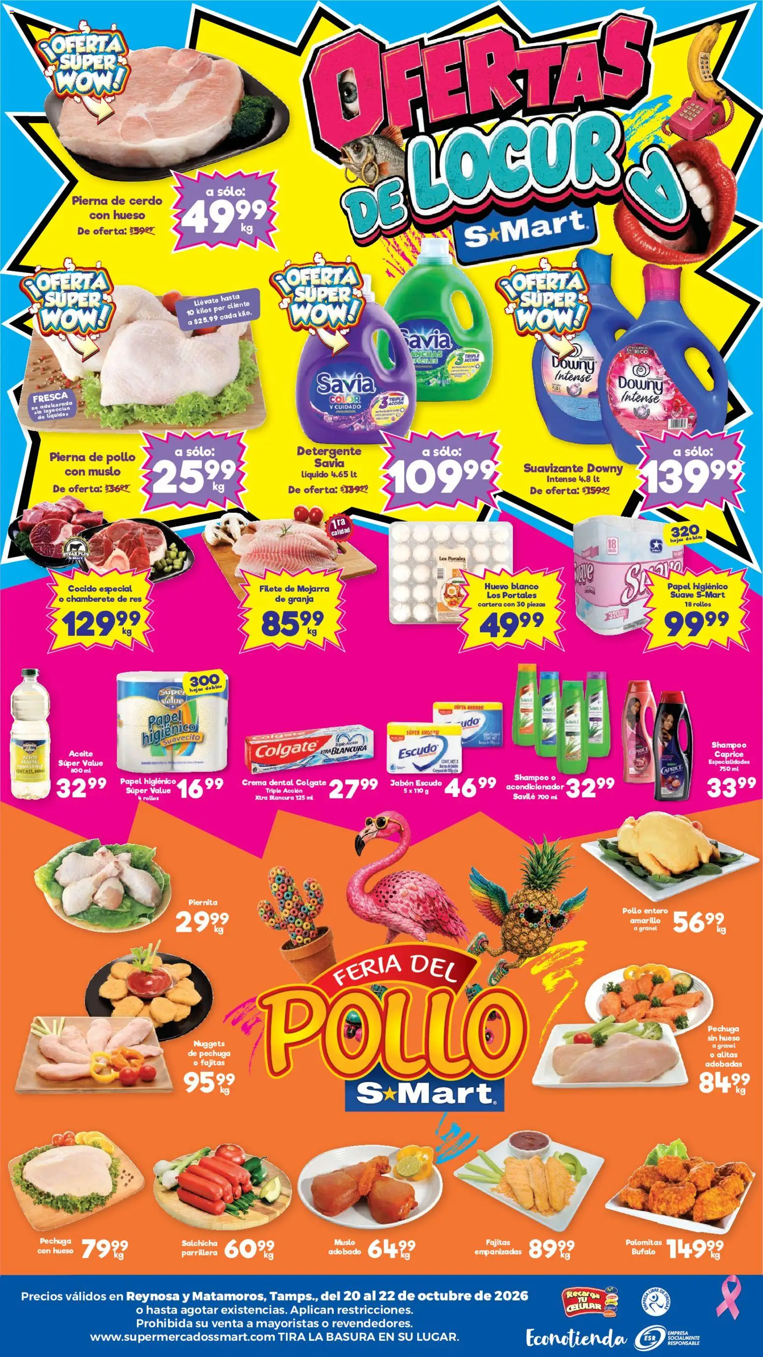 Nuevas ofertas de S-Mart válidas en toda la República Mexicana desde el 20/10/2026. ¡Encuentra las mejores ofertas en S-Mart folleto Matamoros, Reynosa! | Página: 2